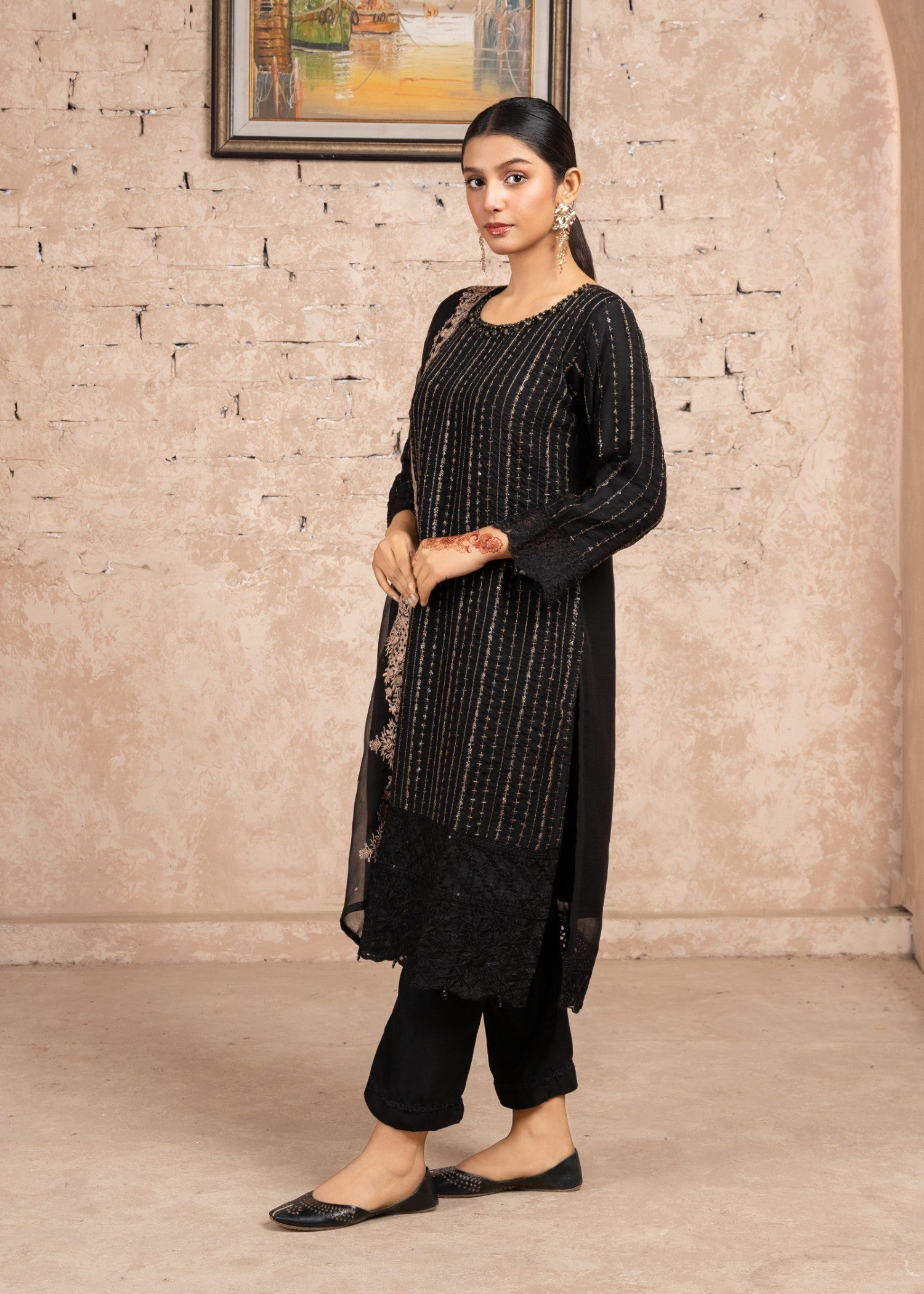 Four Season Boutique GULMEEN BLACK Women 3pcs