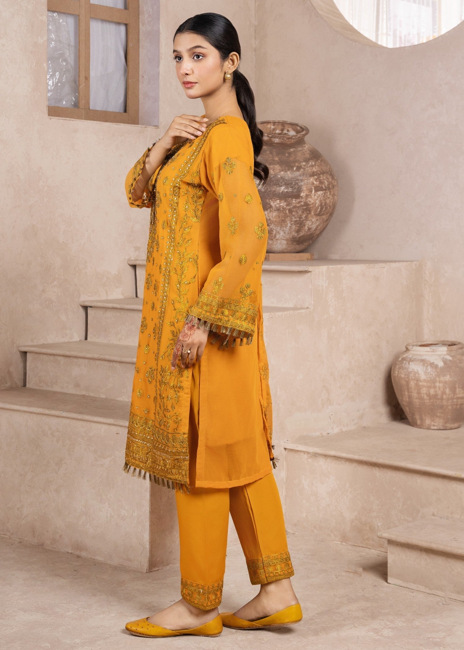 RUBBY FERRY CLOTHING AAMRUS MUSTARD Women 3pcs