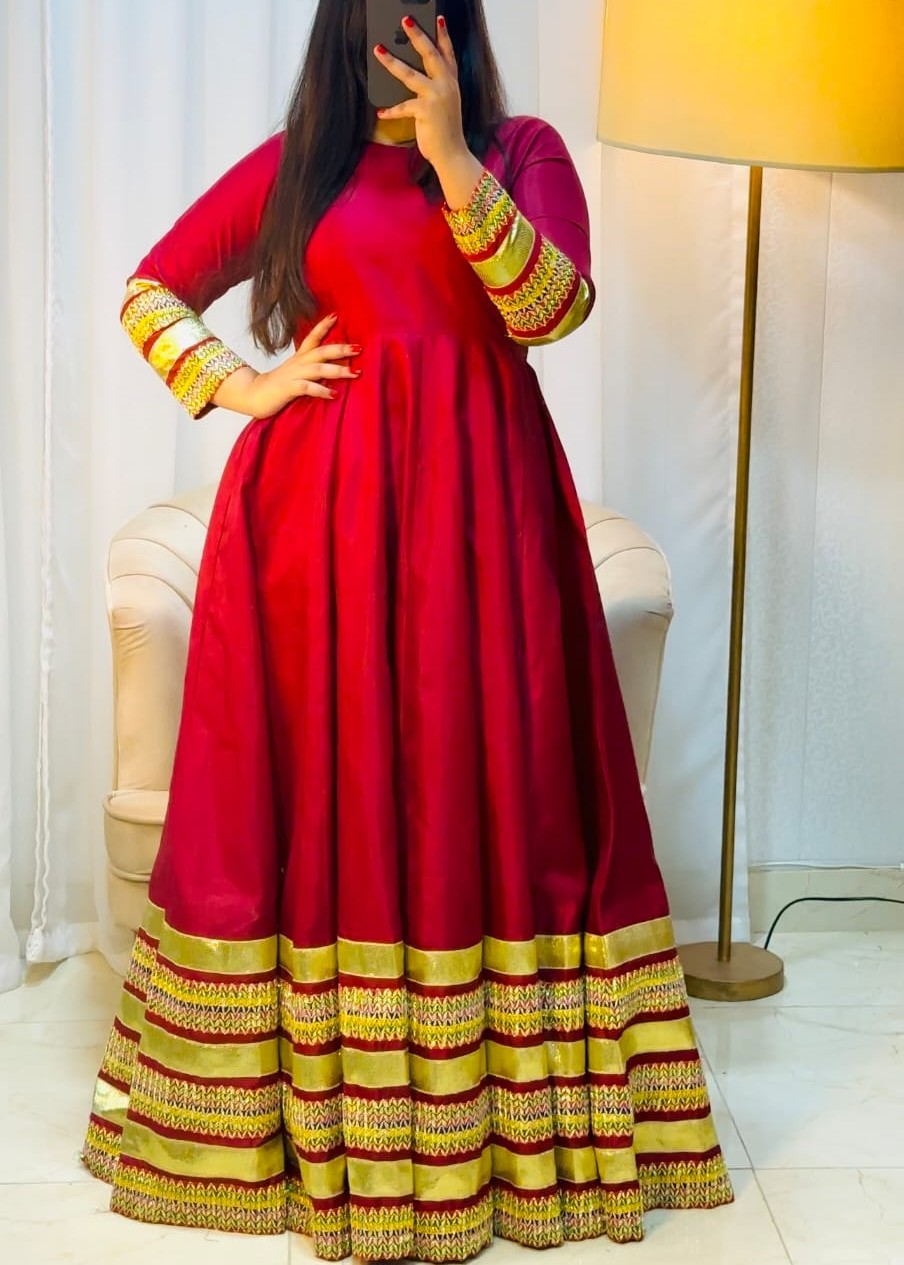 1 Virsapret maroon gul basham Women 2pcs