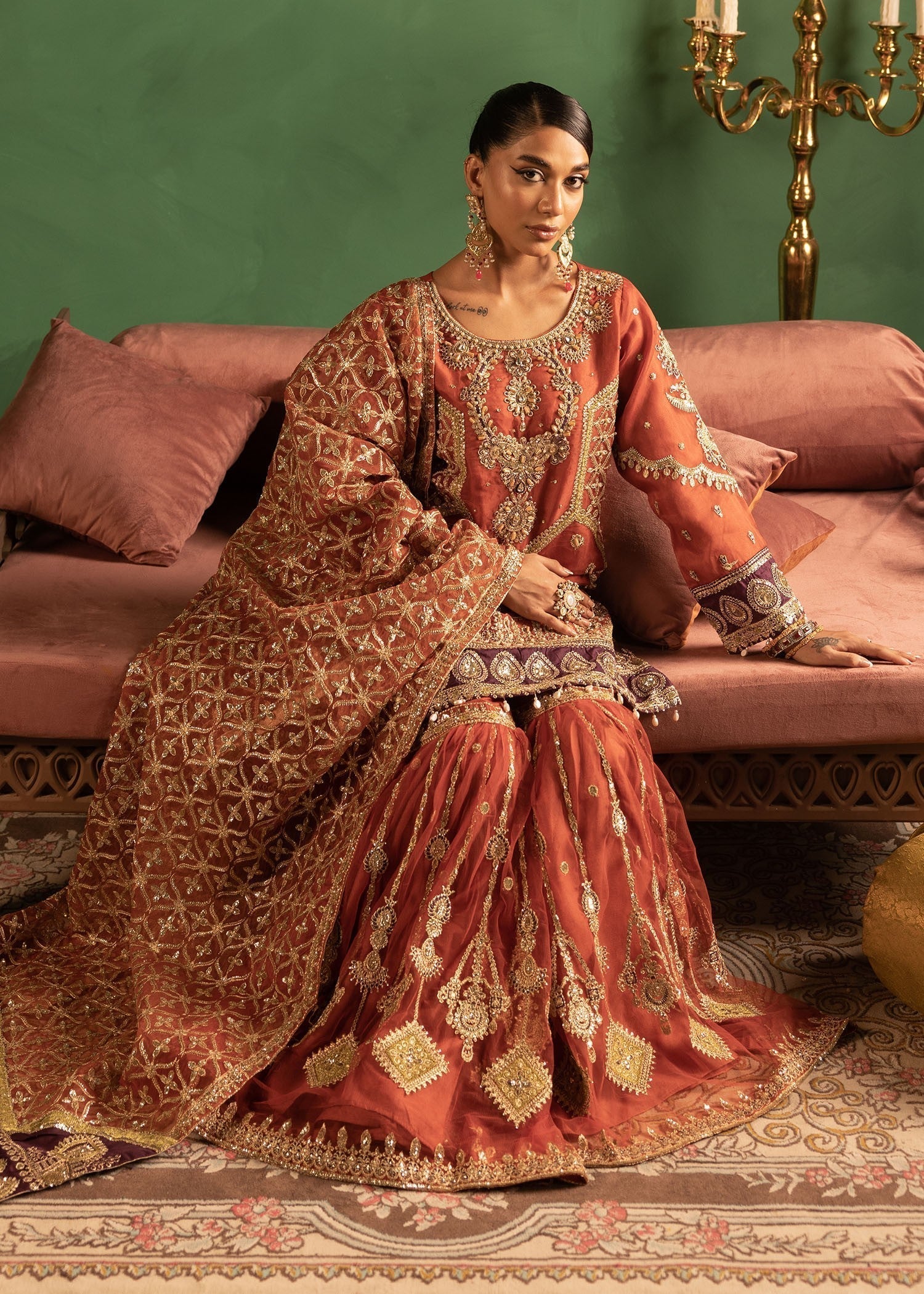 Diara Couture ZONAISHA UA 01 RUST Women 3pcs