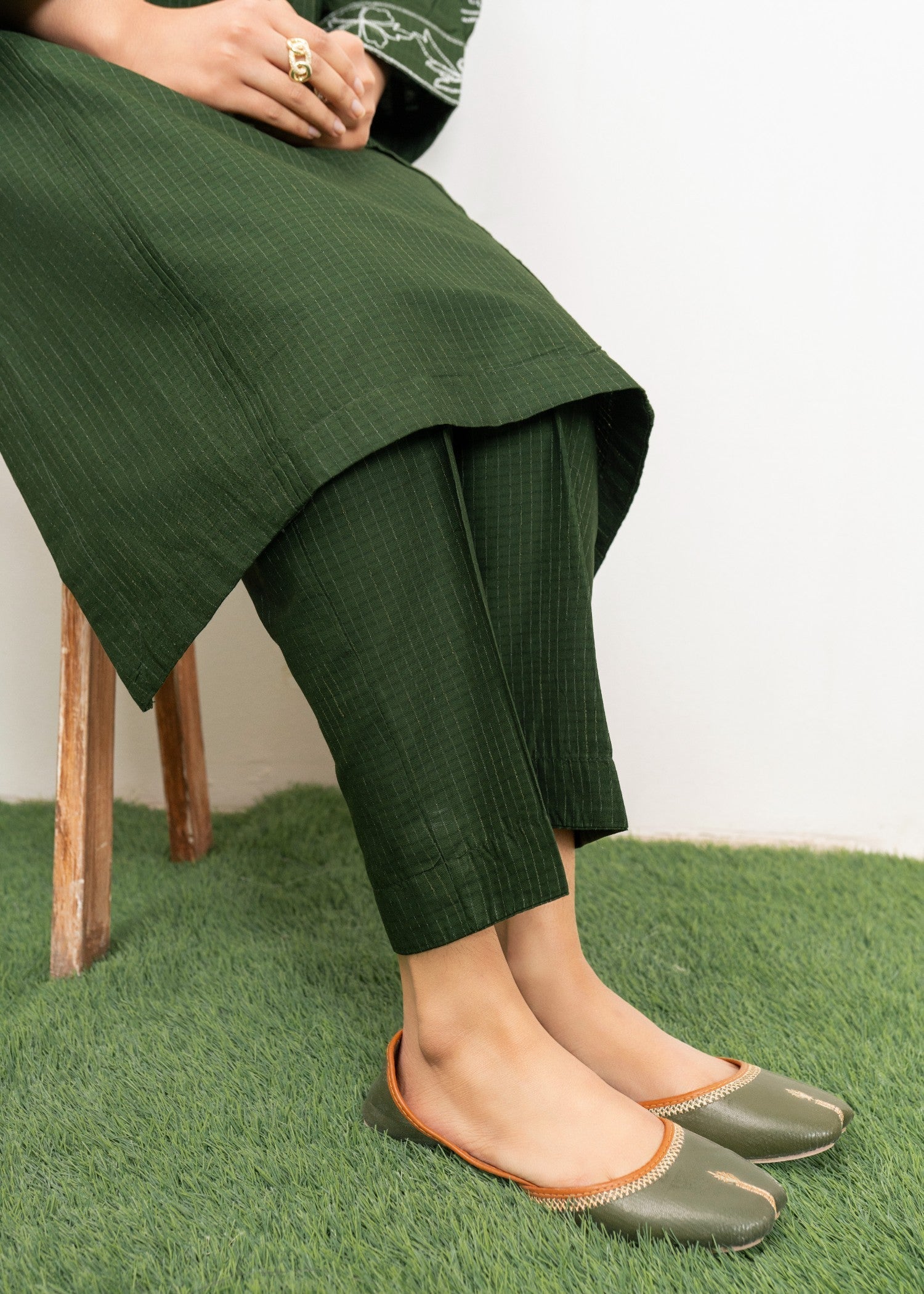 Dada Potta Stitched Cambric Cotton Women 2pcs