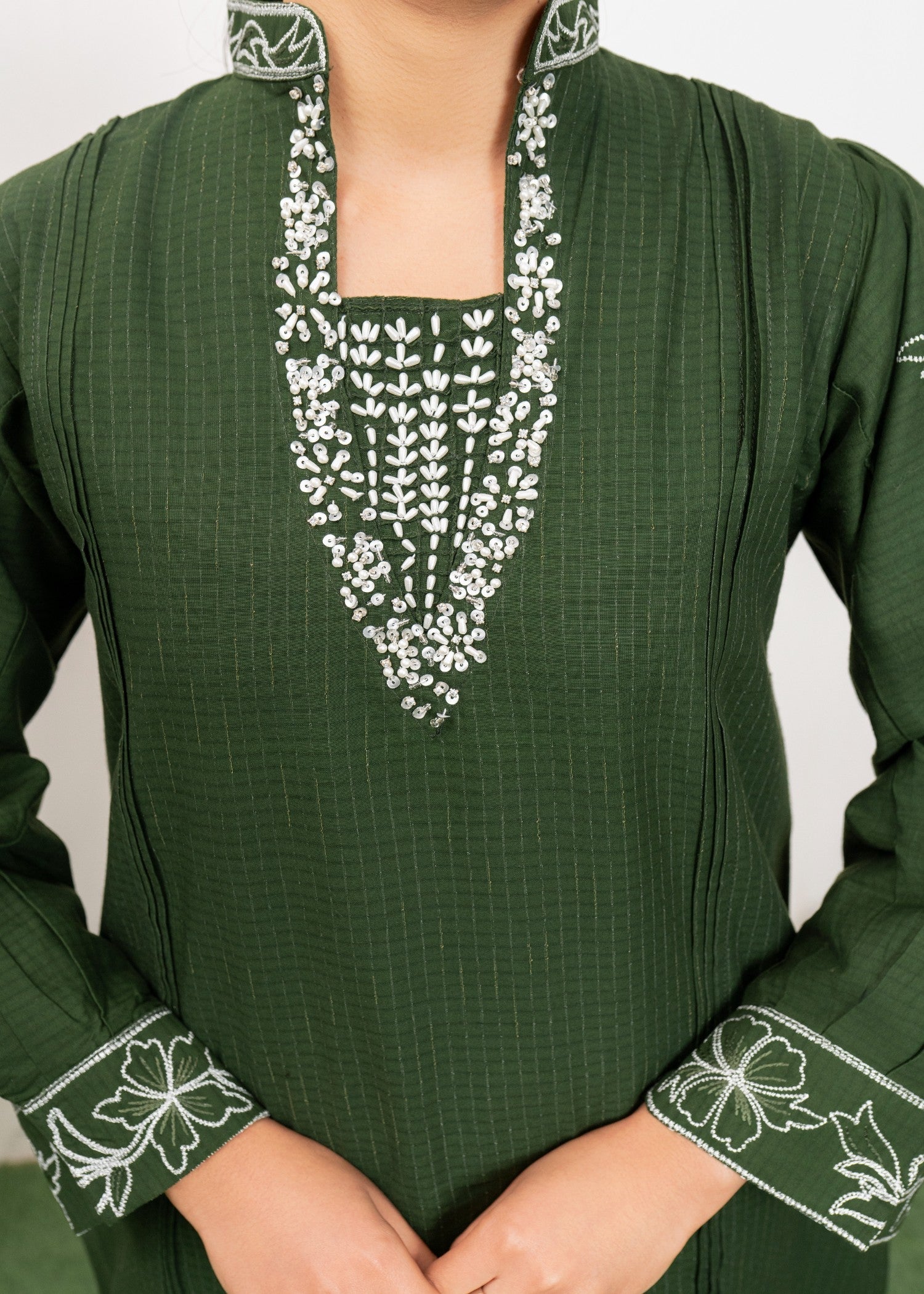 Dada Potta Stitched Cambric Cotton Women 2pcs