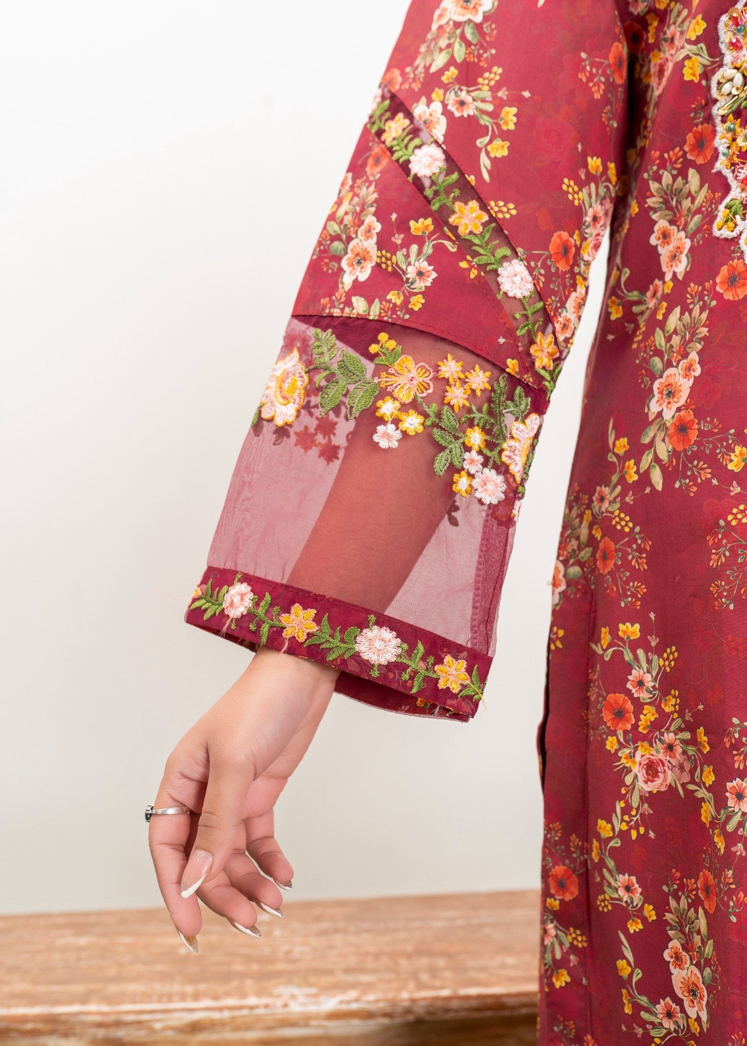 Dada Potta Stitched Cambric Cotton Women 3pcs