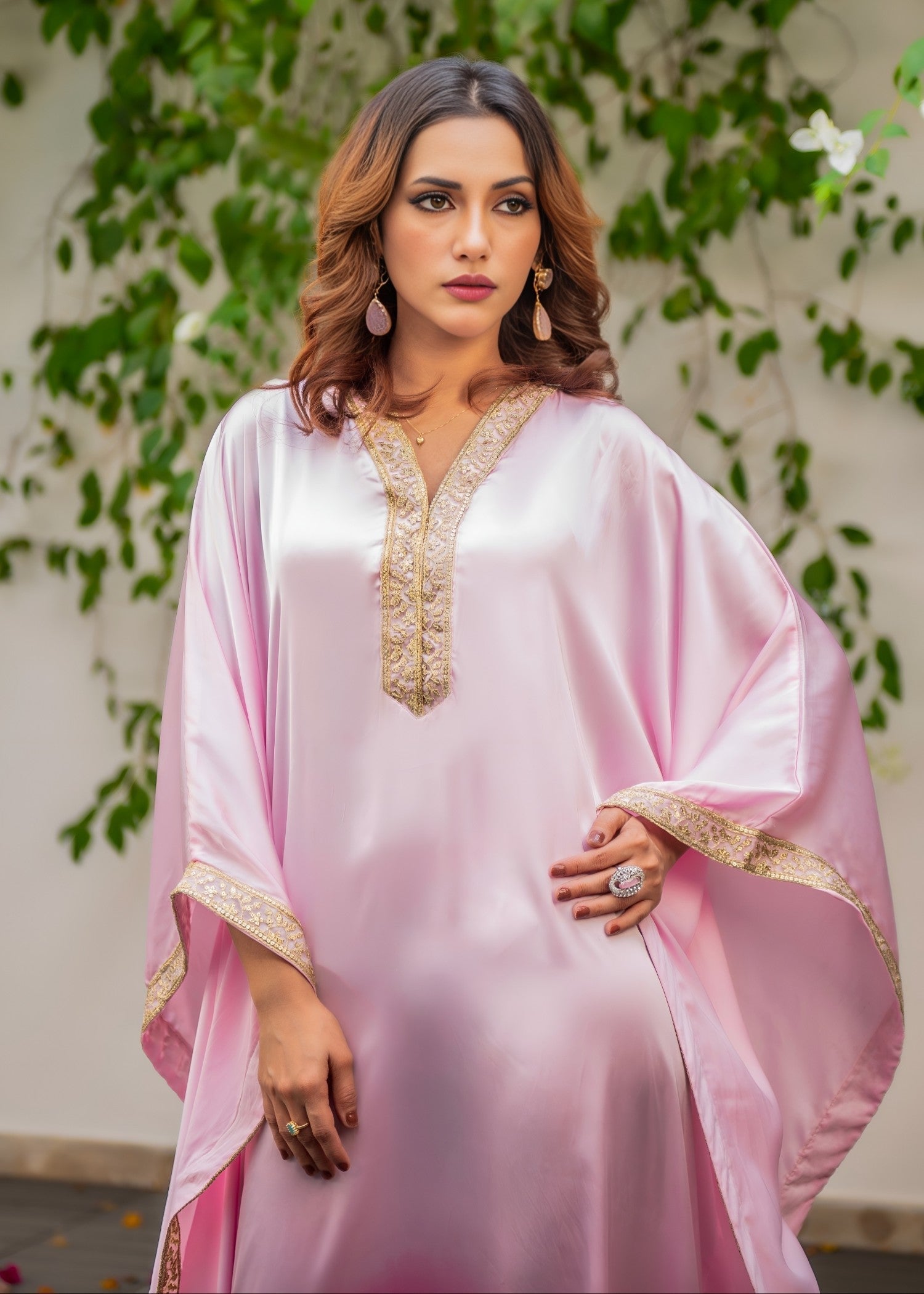 Shafani Barbe Silk Kaftaan Women 1pcs