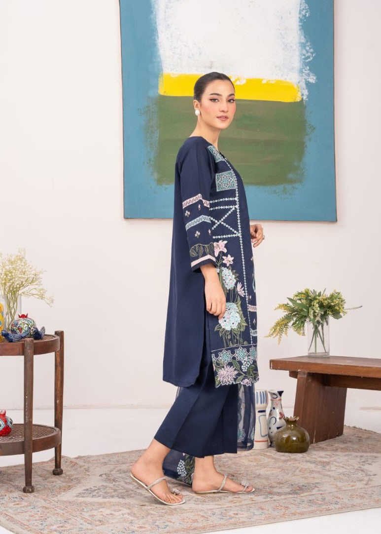 Pehnawa Basics KHADDI EMBROIDERED KURTA Women 3pcs