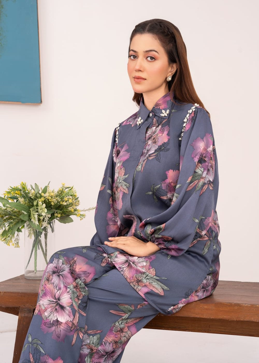 Pehnawa Basics PRINTED SOFT SILK Women 2pcs