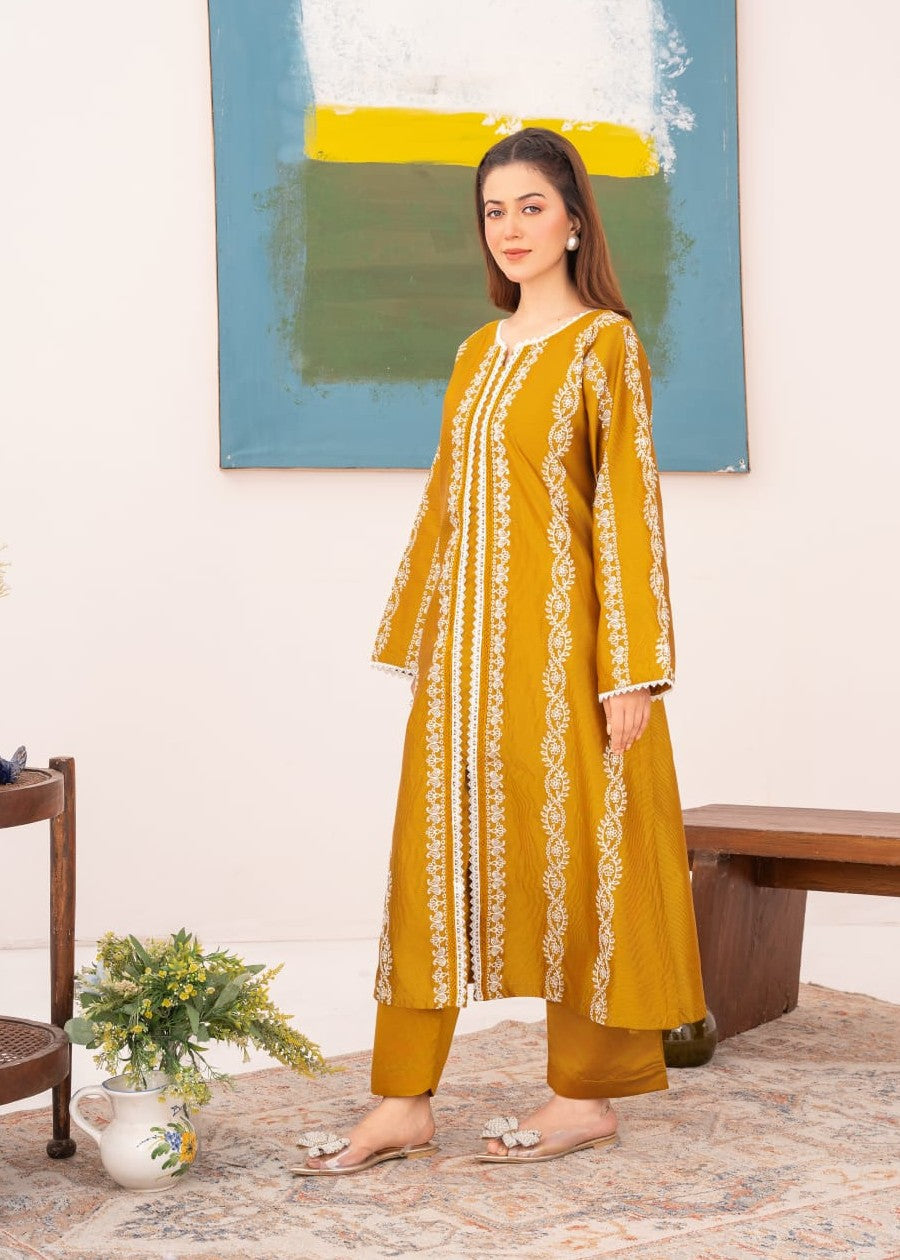 Pehnawa Basics KHADDI KURTA MUSTARD Women 2pcs