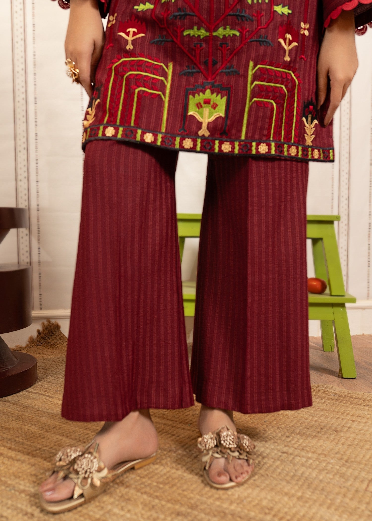 Hoorwani Vogeez Maroon Women 2pcs