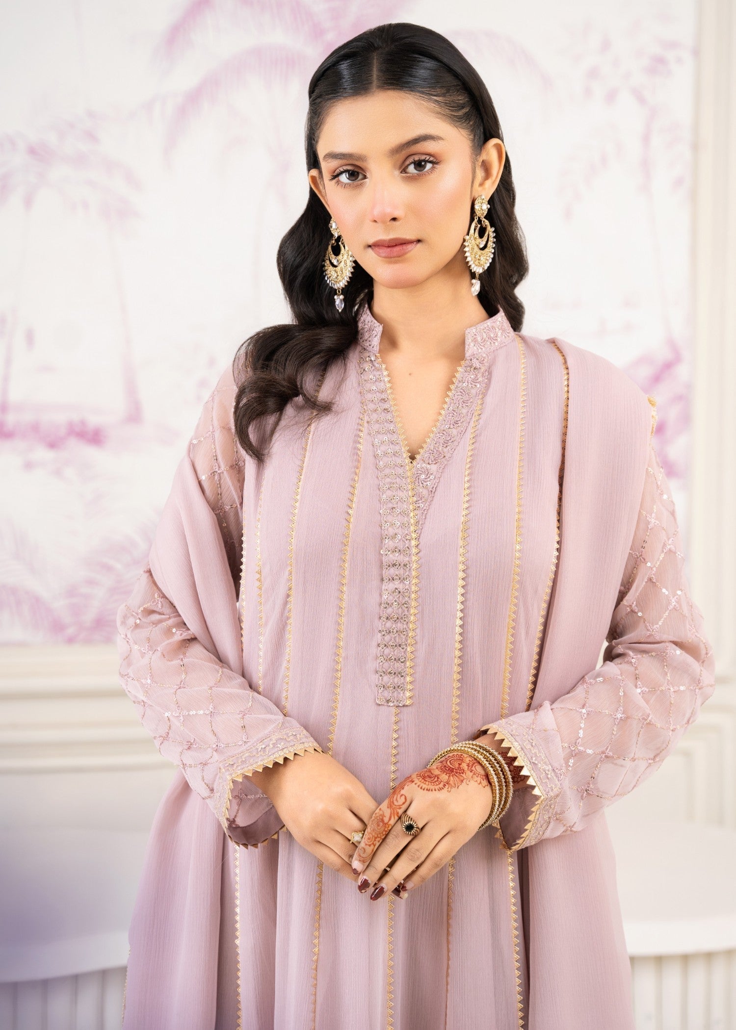 Mona Embroidery EMBELLISH AZURE LILAC Women 3pcs