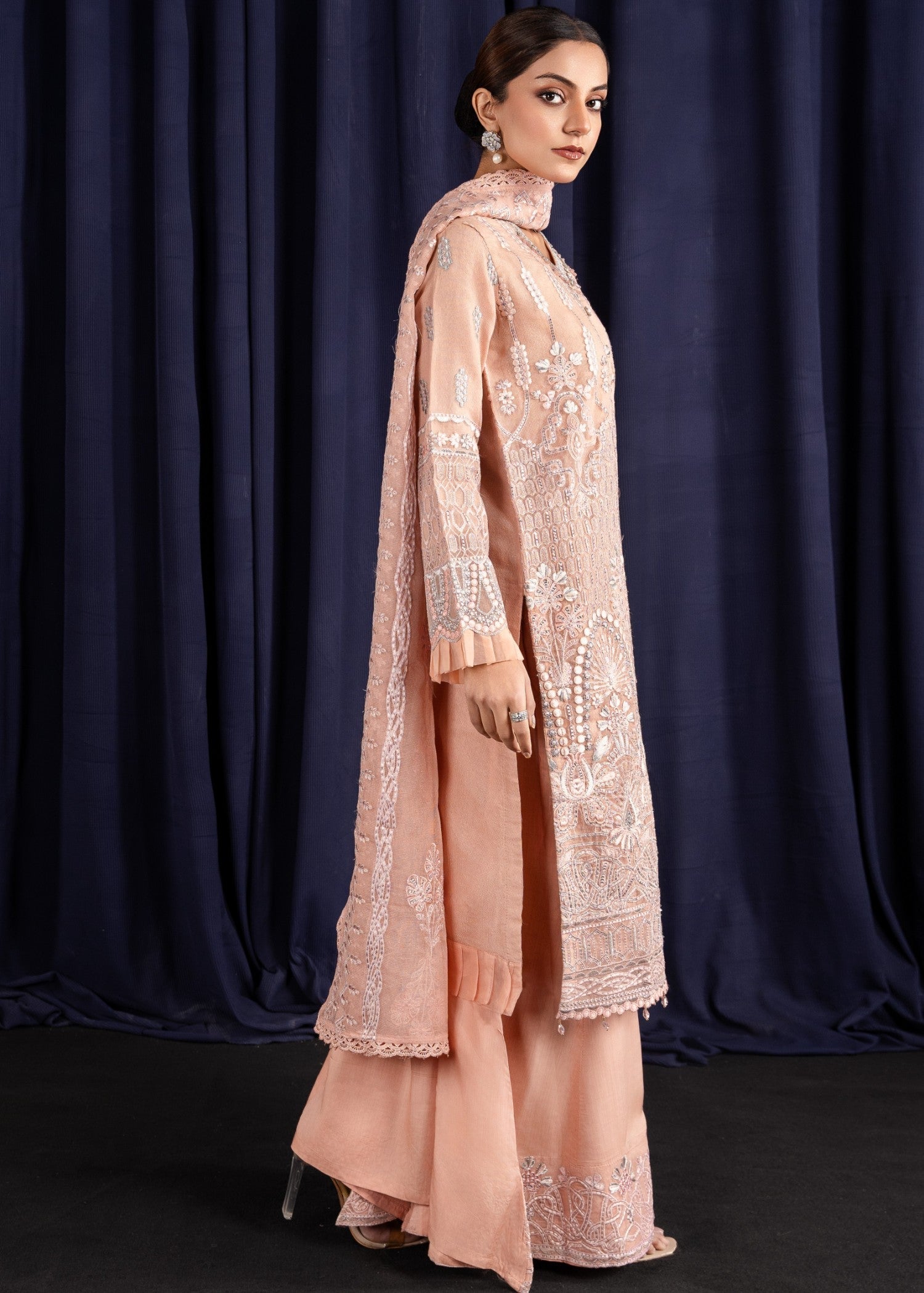 Aaina Peach Women 3pcs