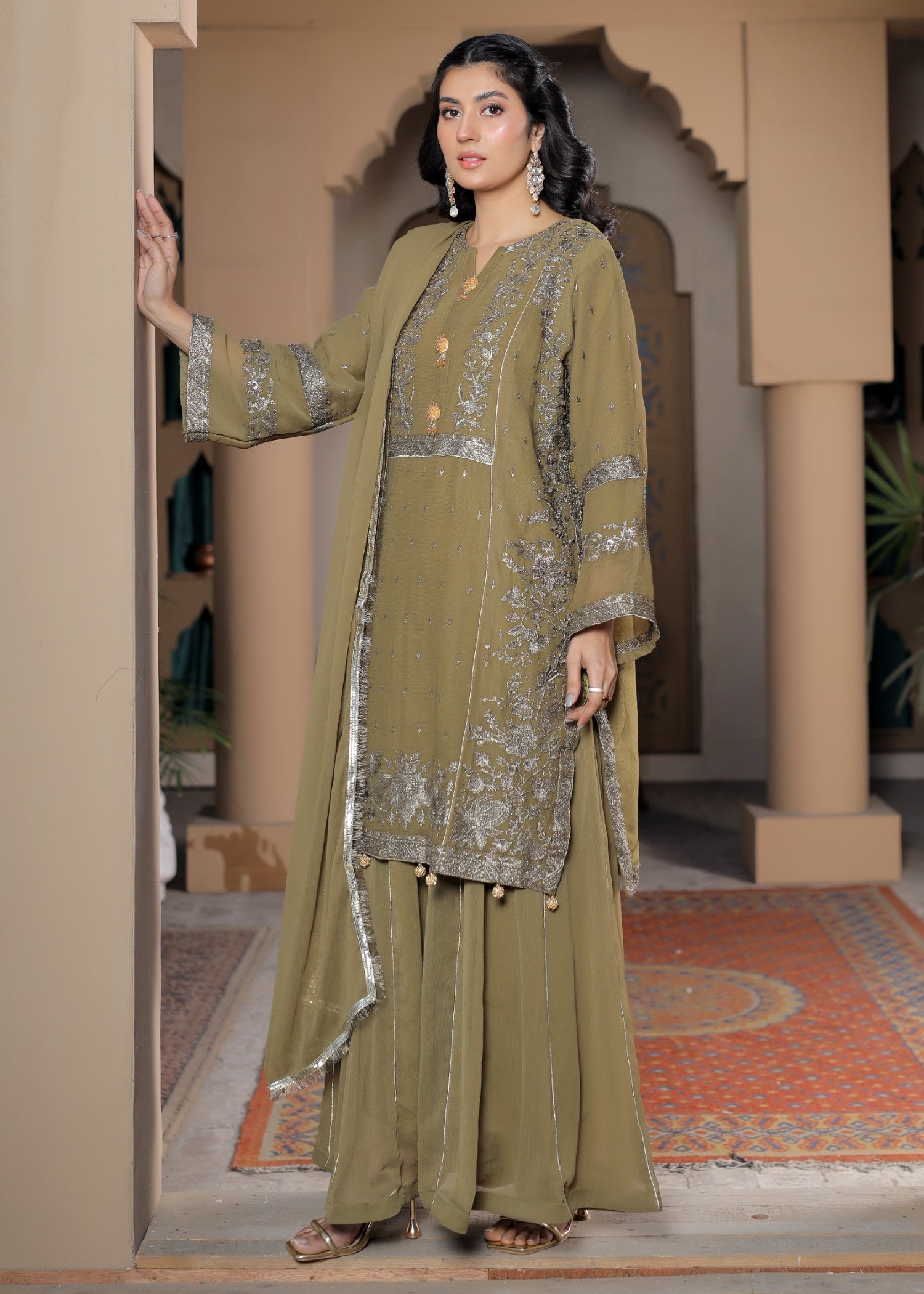 Pehnawa Fashion CHARMING CHIFFON Women 3pcs