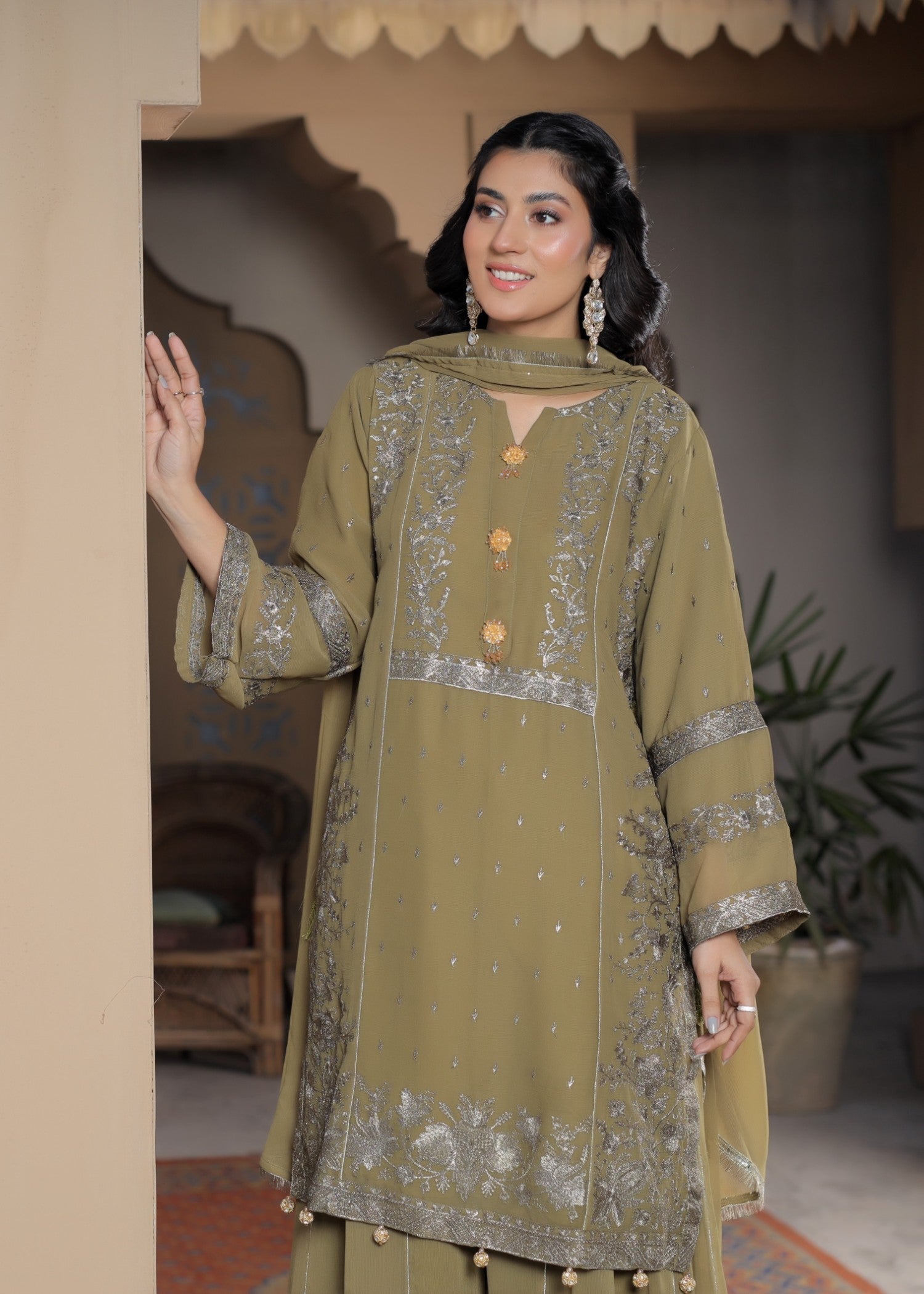 Pehnawa Fashion CHARMING CHIFFON Women 3pcs