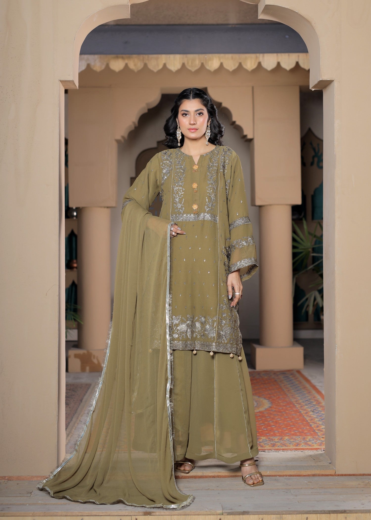 Pehnawa Fashion CHARMING CHIFFON Women 3pcs