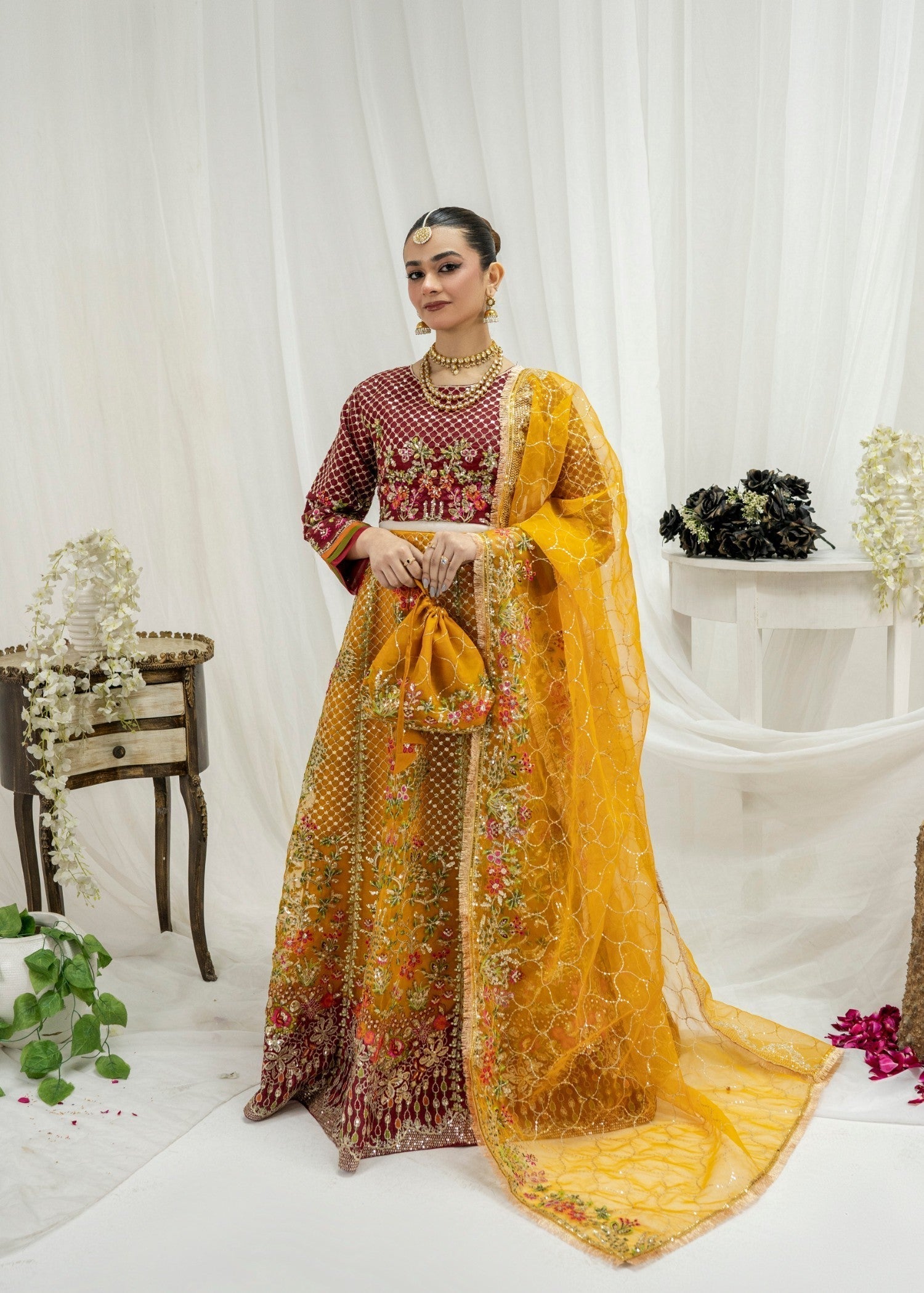 Pehnawa By Bin Akram’s JAHANARA Organza Women 4pcs