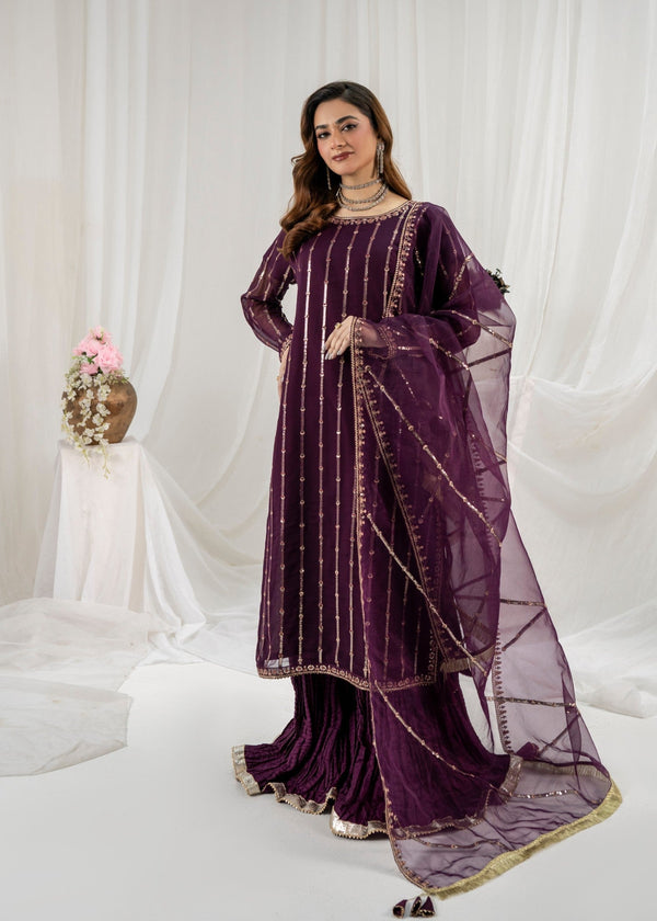 Pehnawa By Bin Akram’s RANGEEN CHIFFON Women 3pcs