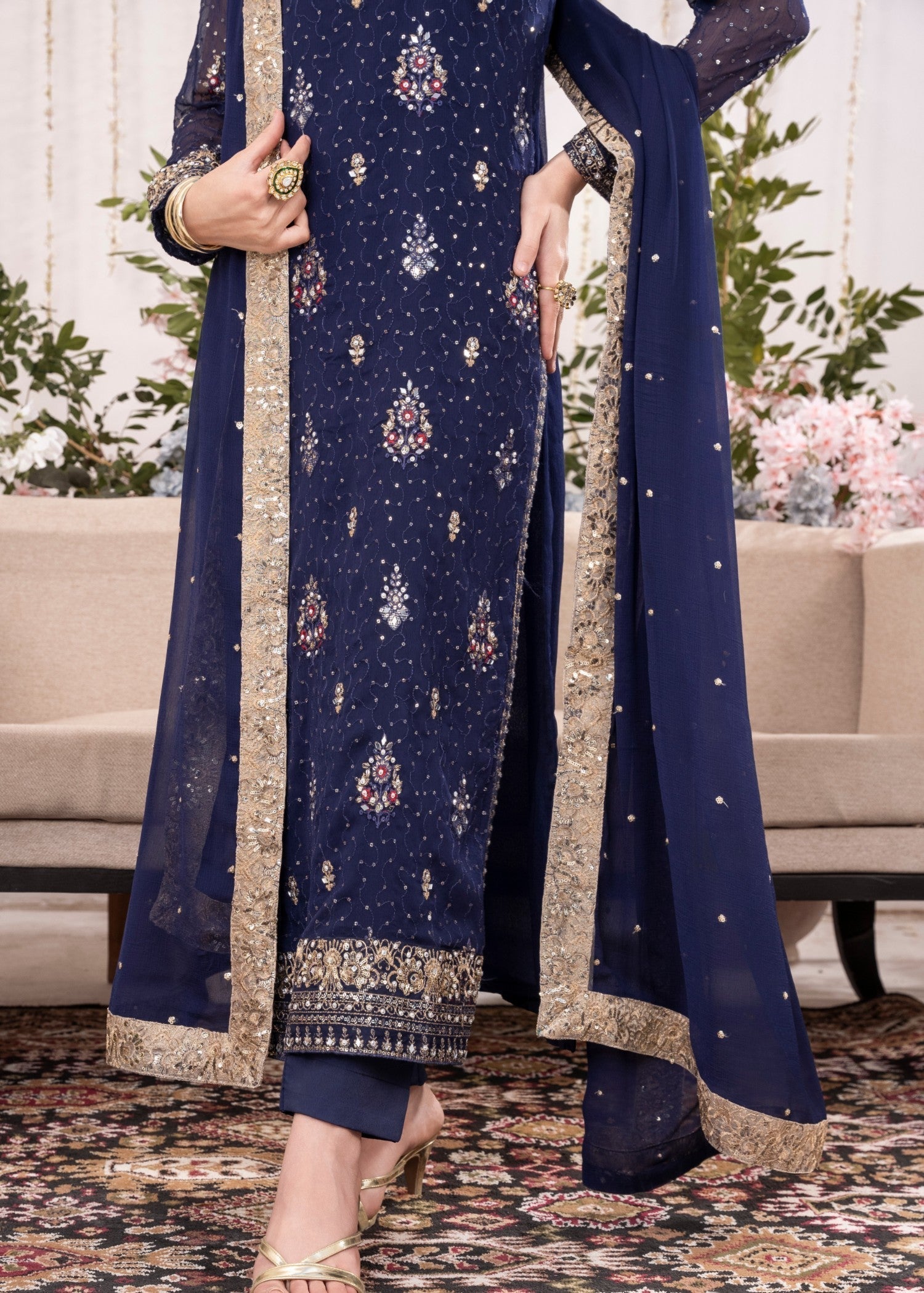 Agha Jaan Studio SHABNAMI Women 3pcs