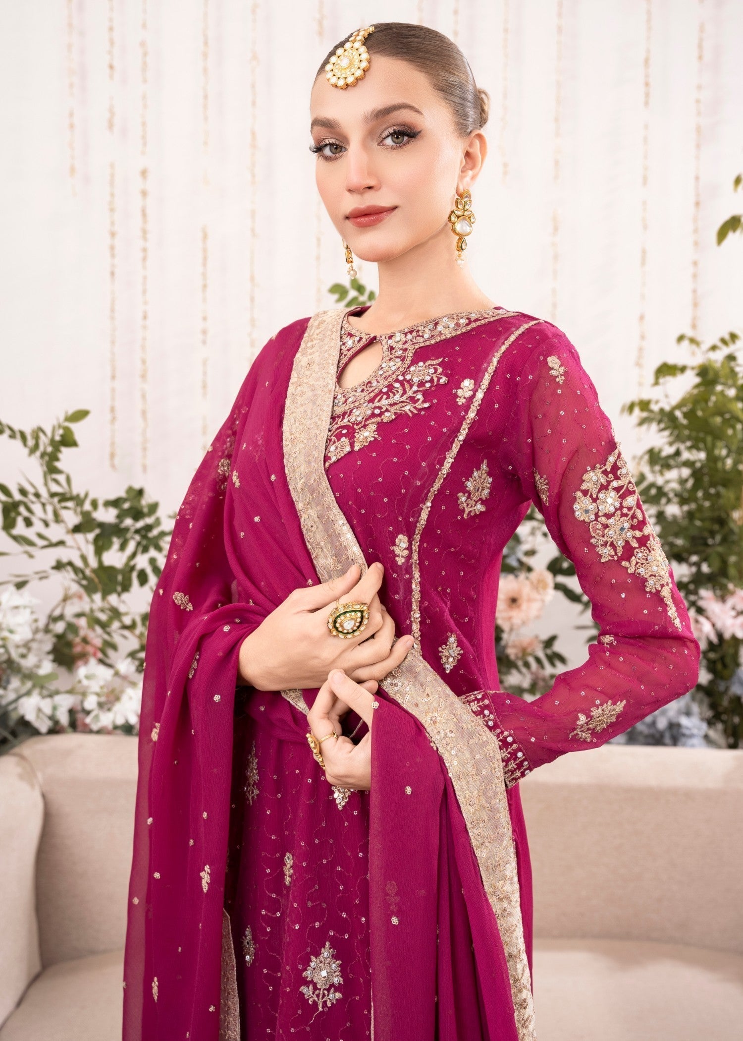 Agha Jaan Studio KESARIYA Women 3pcs