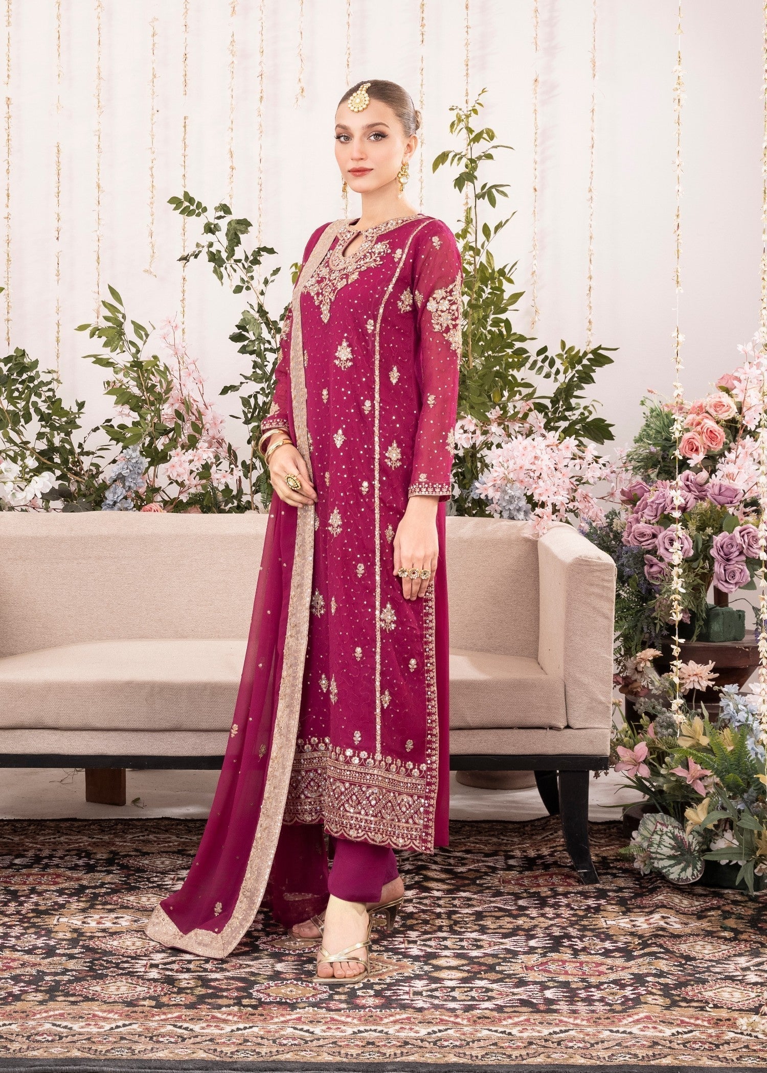Agha Jaan Studio KESARIYA Women 3pcs
