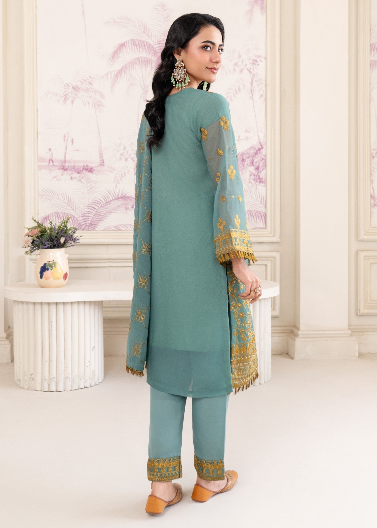 Four Season Boutique RANGEEN POWDER BLUE Women 3pcs