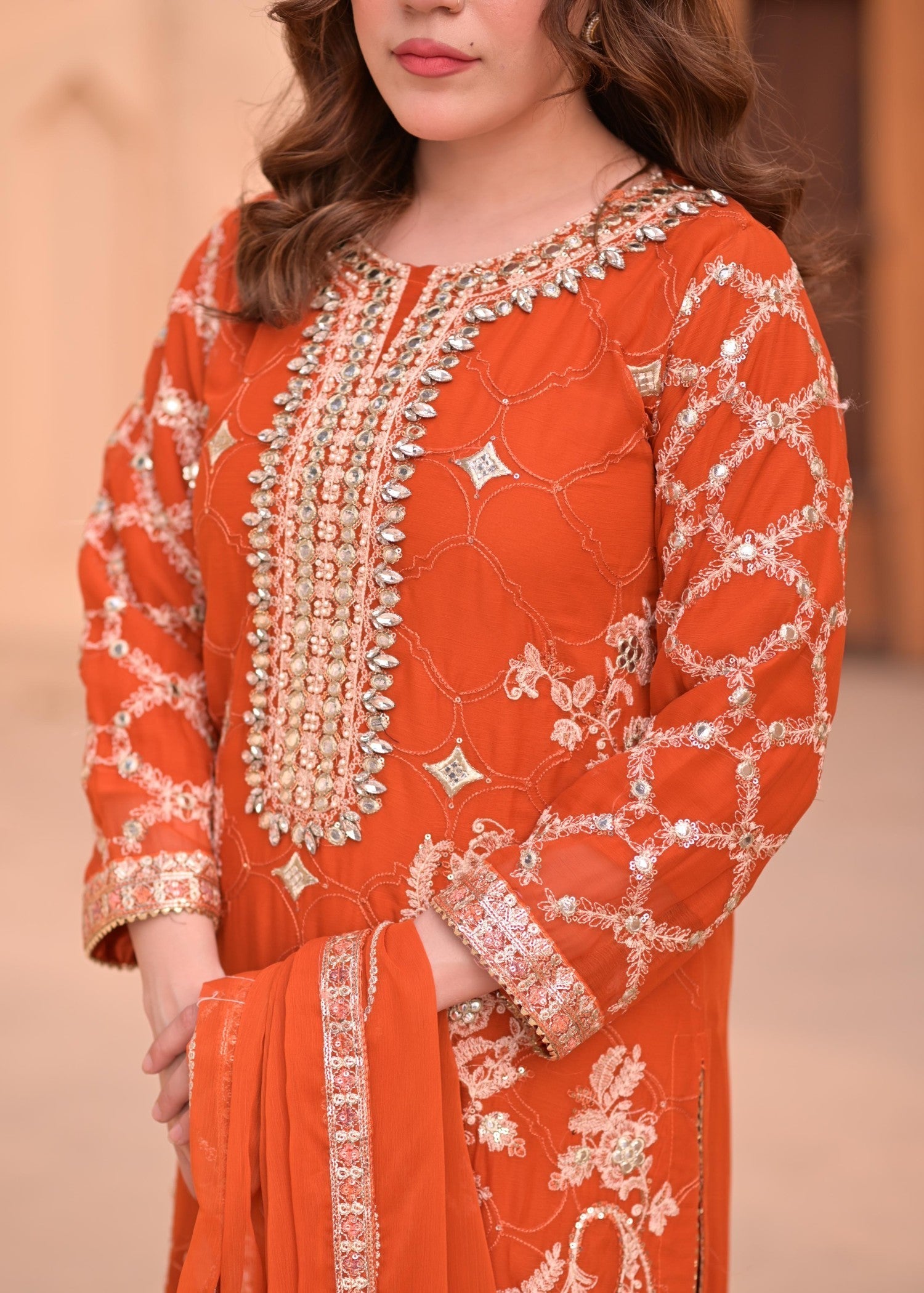 Rangoon Clothing Sandali Rust Women 3pcs