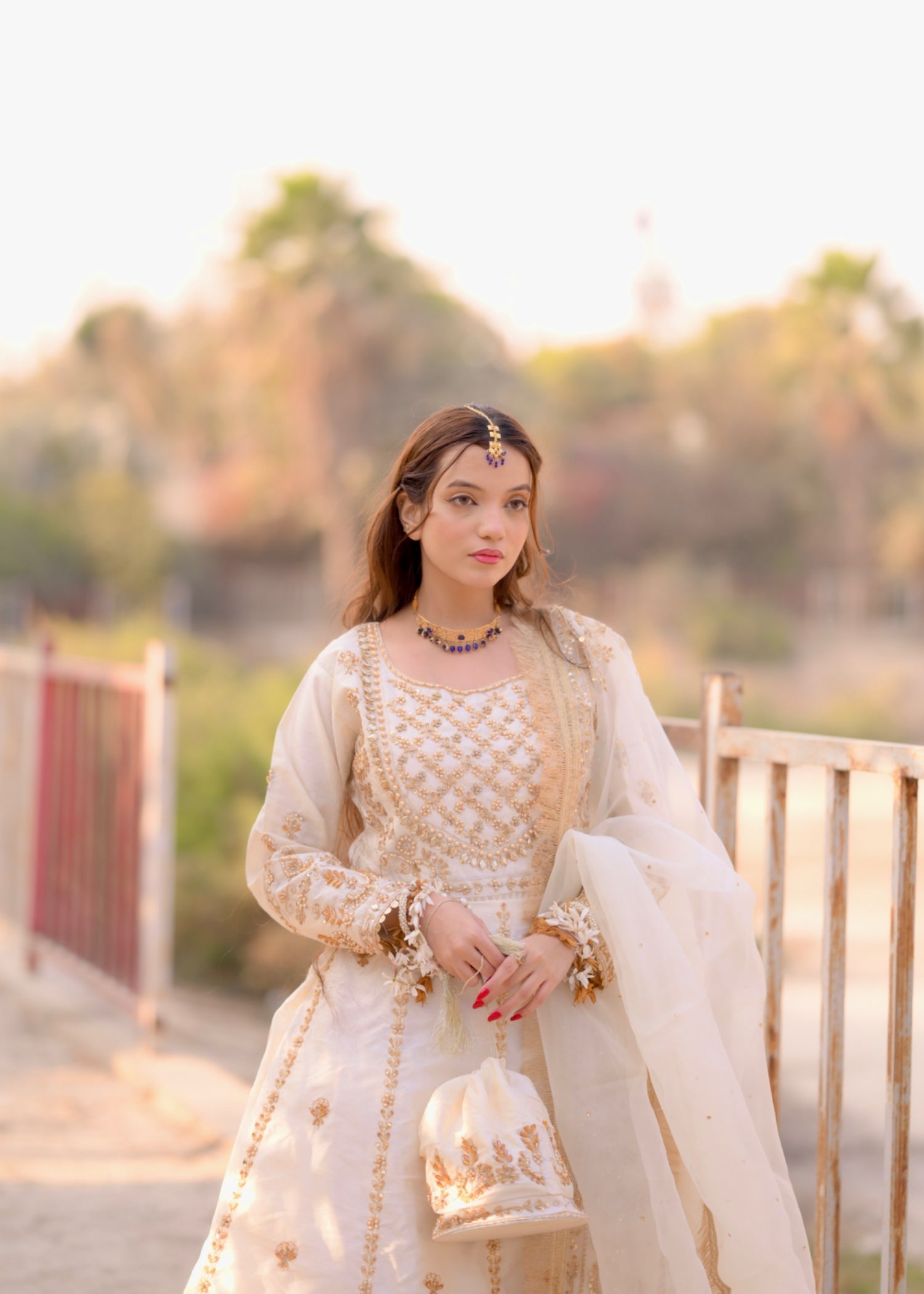 Suits By Sadia Raw silk risha offwhite maxi Women 4pcs