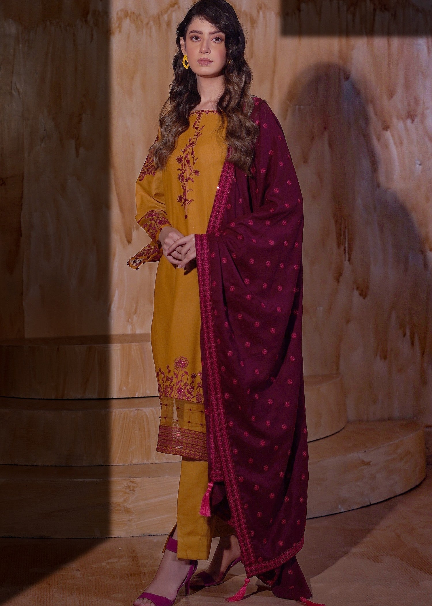 Aayra Ay1141 Saffron grace Women 3pcs