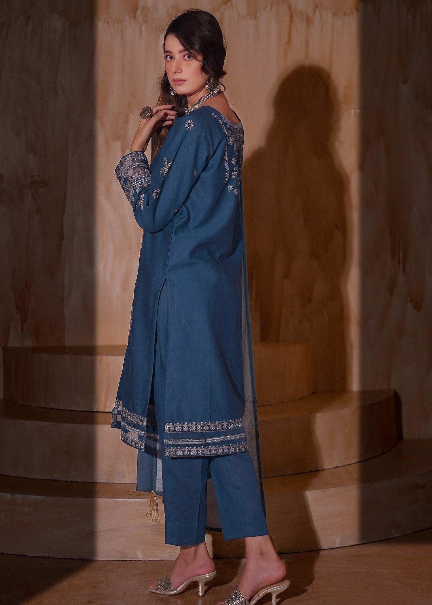 Aayra AY1144 Yale Blue Women 3pcs