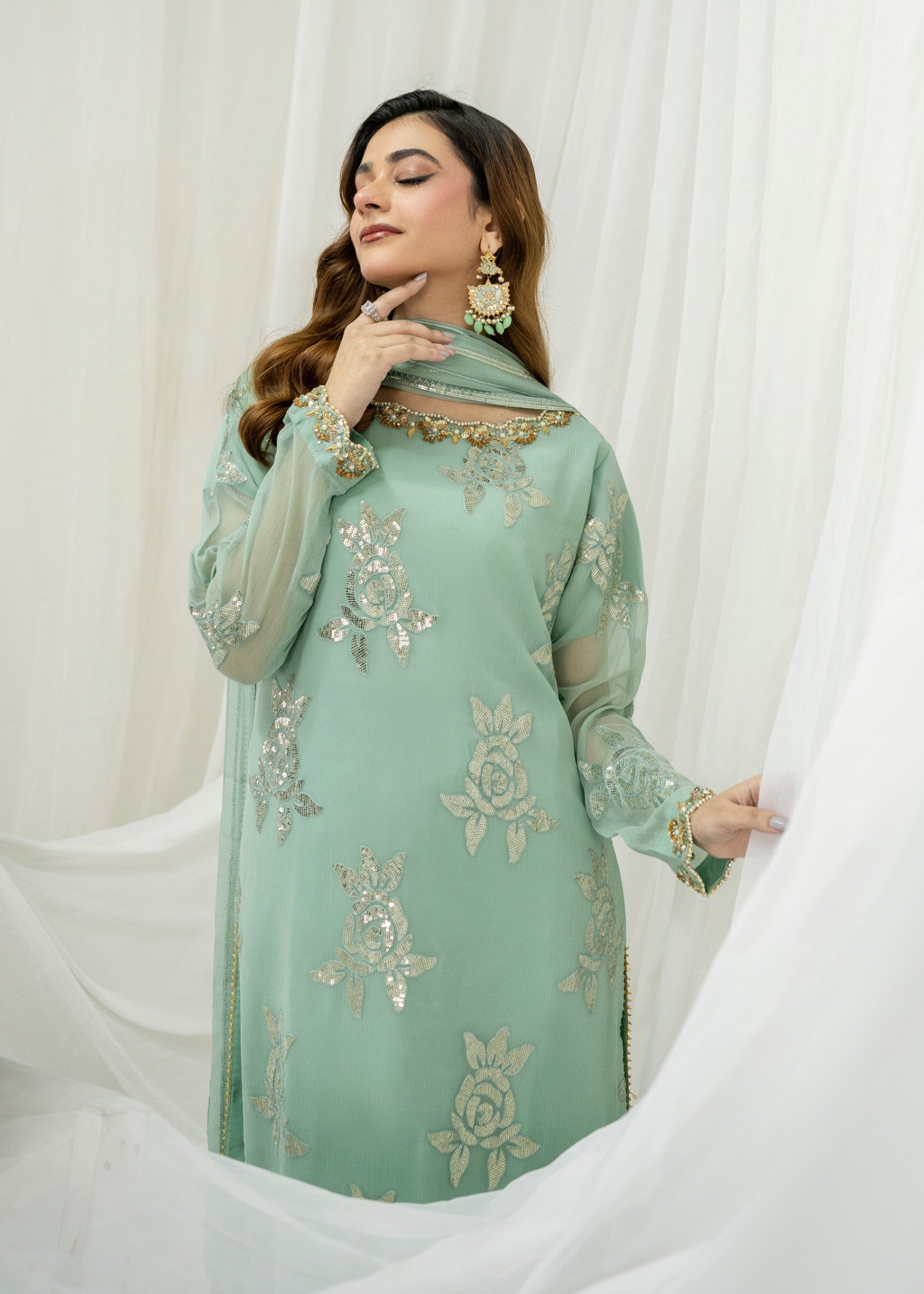 Pehnawa By Bin Akram’s BAHAAR CHIFFON Women 3pcs