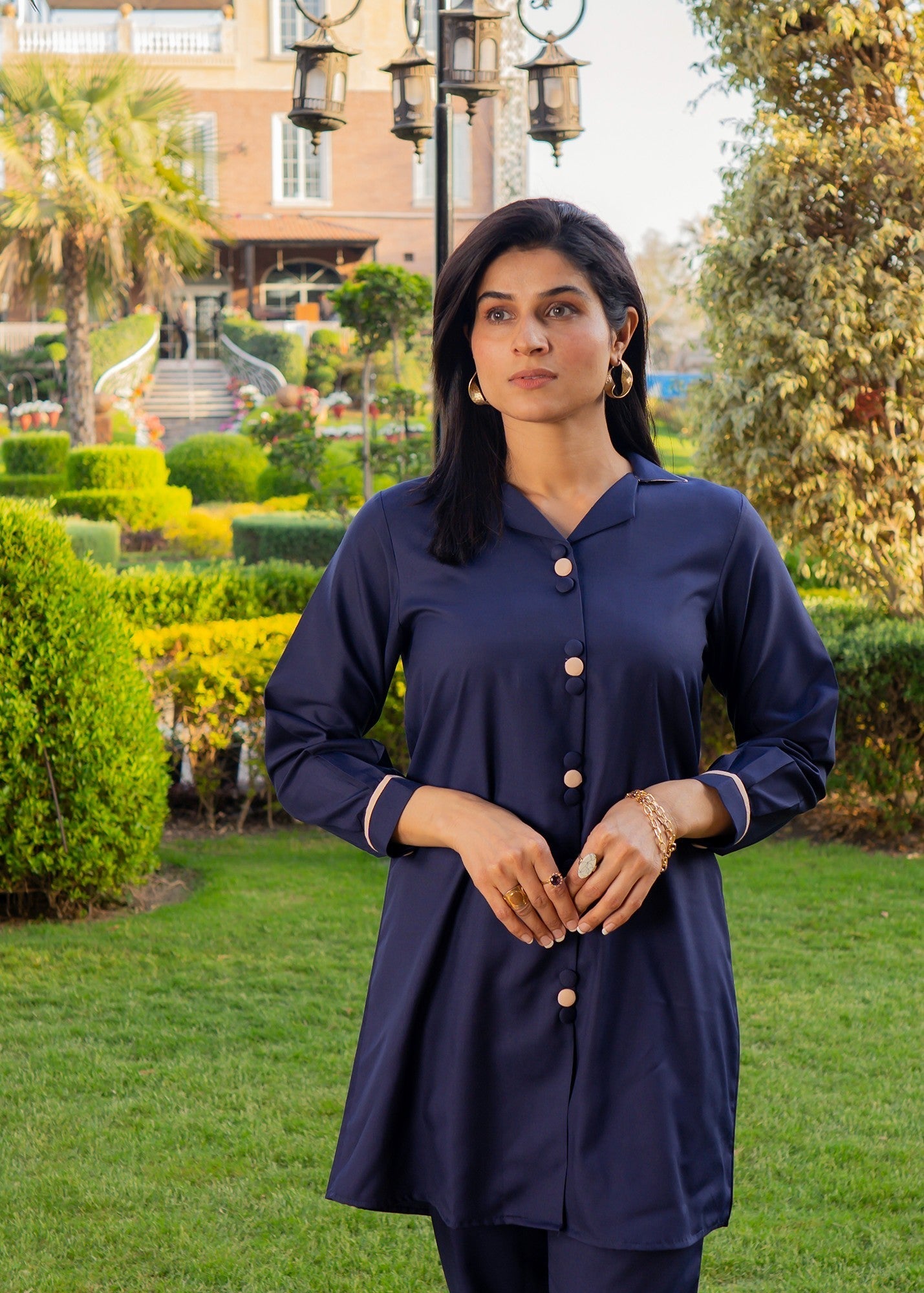 Vestilewear Navy Blue Women Stitched Suit (All Season) VW03 B Women 2pcs