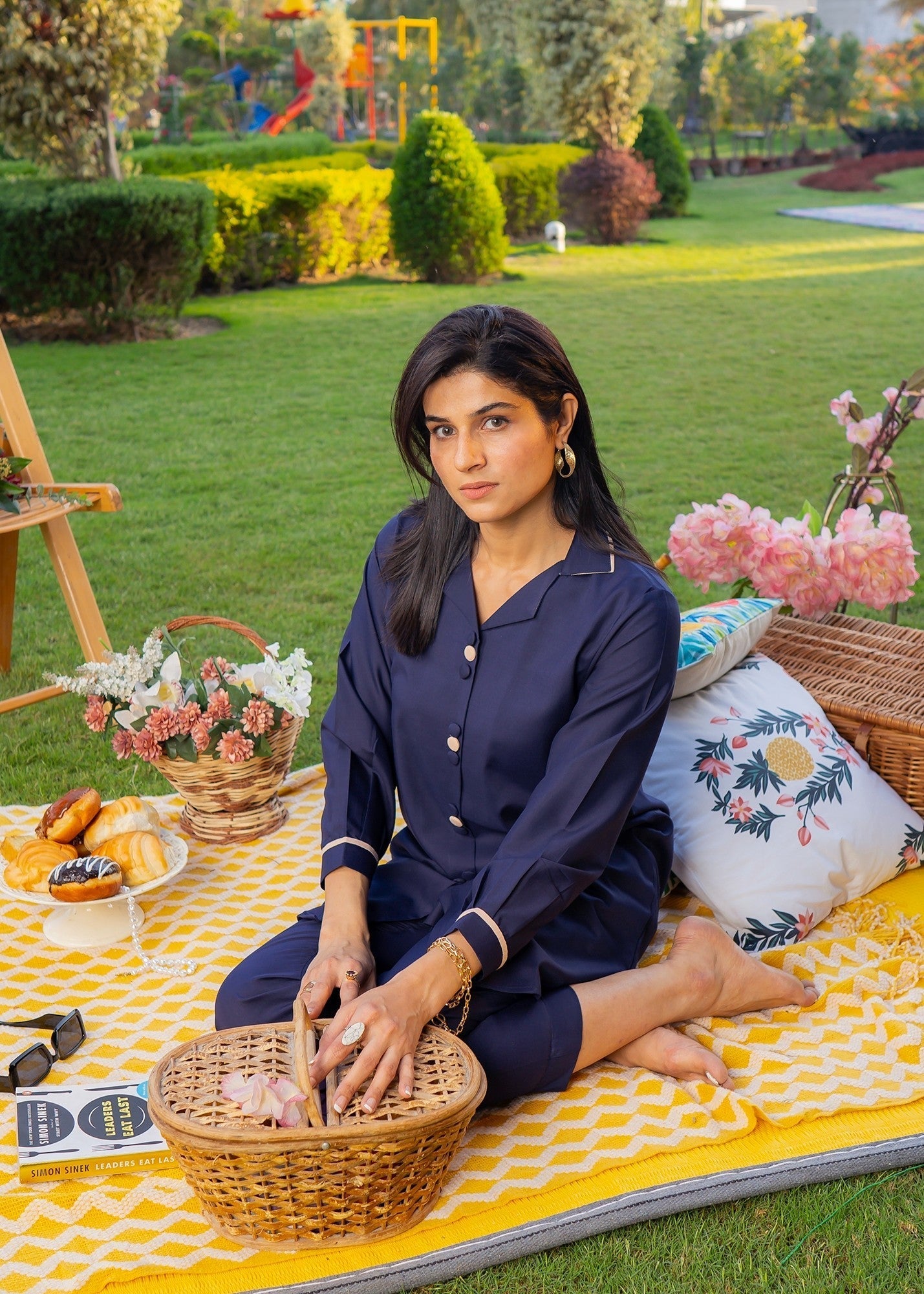 Vestilewear Navy Blue Women Stitched Suit (All Season) VW03 B Women 2pcs