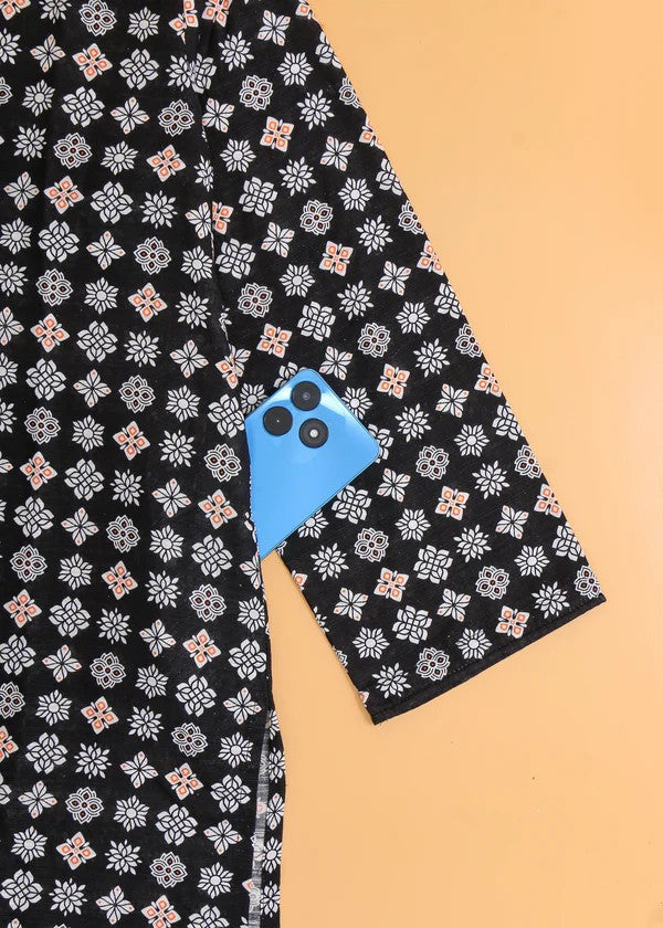 Haya Printed Suit Black SW24 264 Women 2pcs