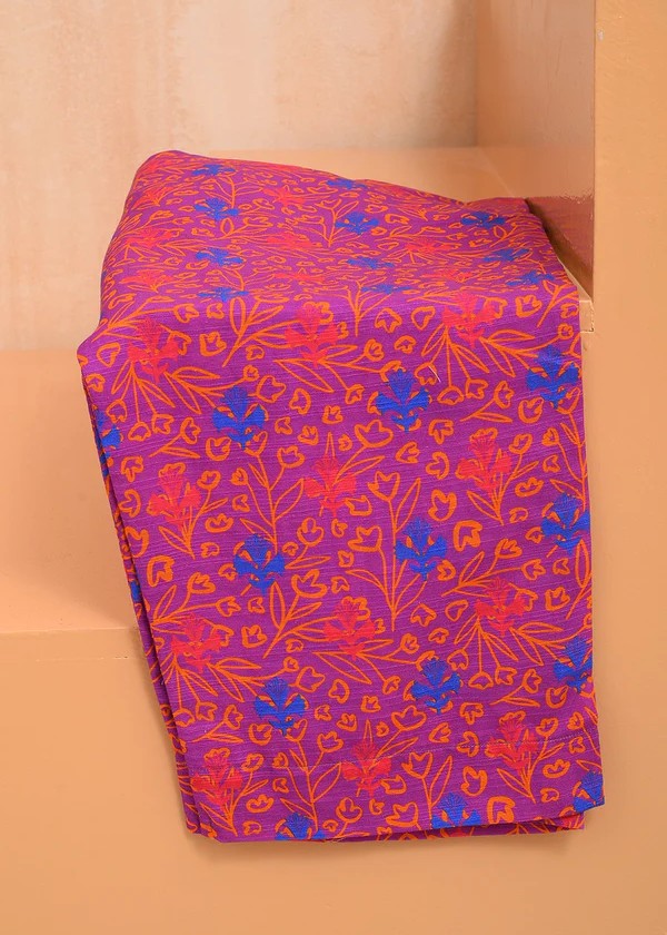 Haya Printed Suit Shoking Pink SW24 286 Women 2pcs