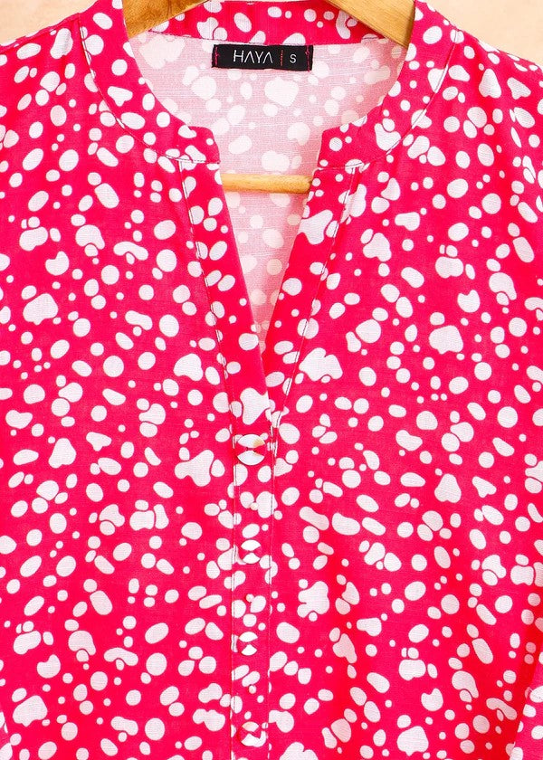 Haya Printed Suit Pink SW24 303 Women 2pcs