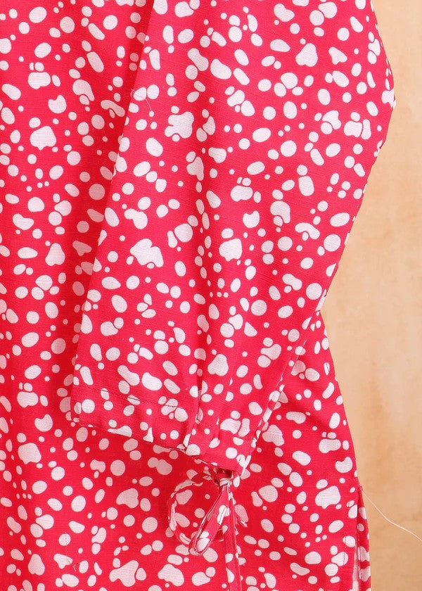 Haya Printed Suit Pink SW24 303 Women 2pcs