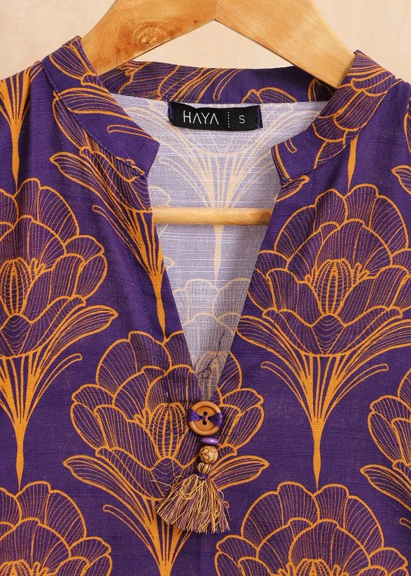 Haya Printed Suit Purple SW24 306 Women 2pcs