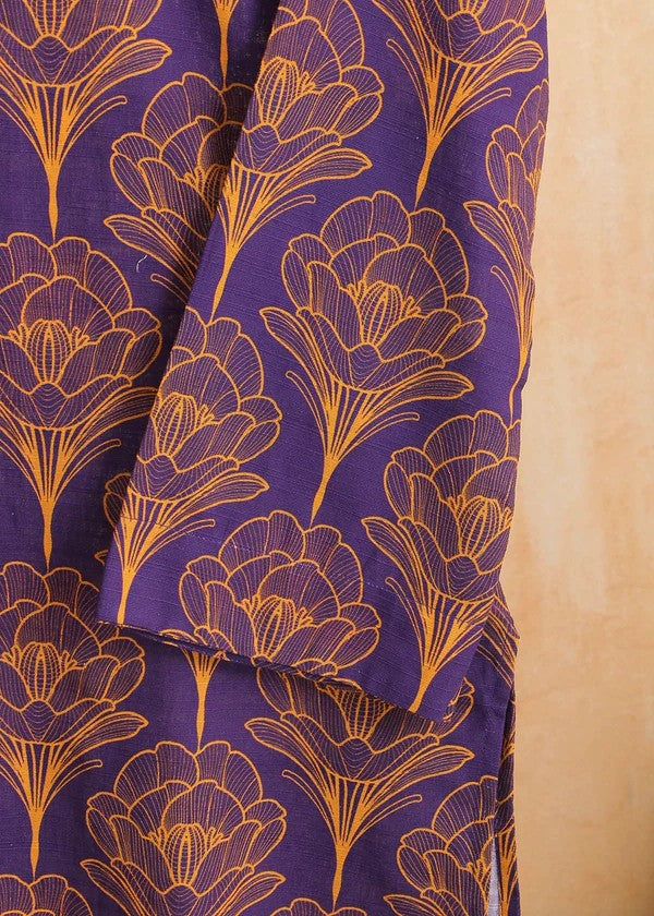 Haya Printed Suit Purple SW24 306 Women 2pcs