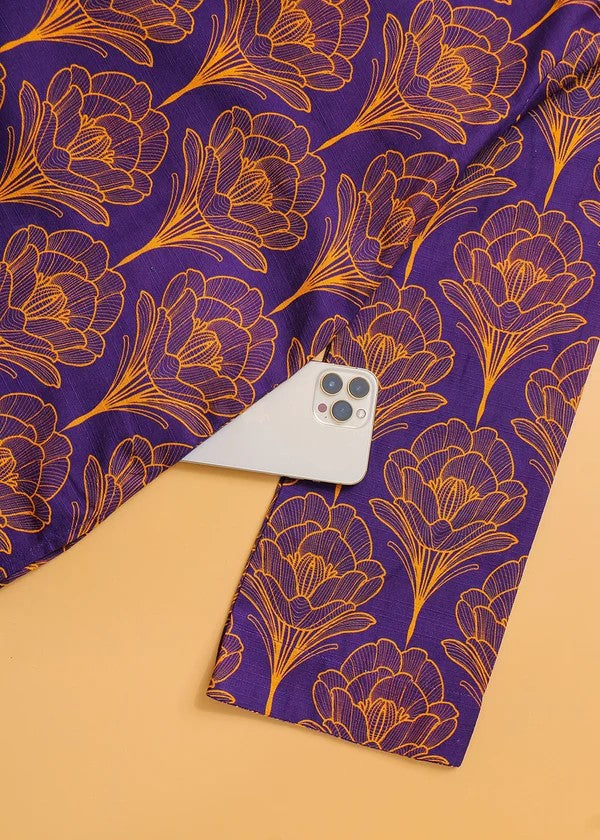 Haya Printed Suit Purple SW24 306 Women 2pcs