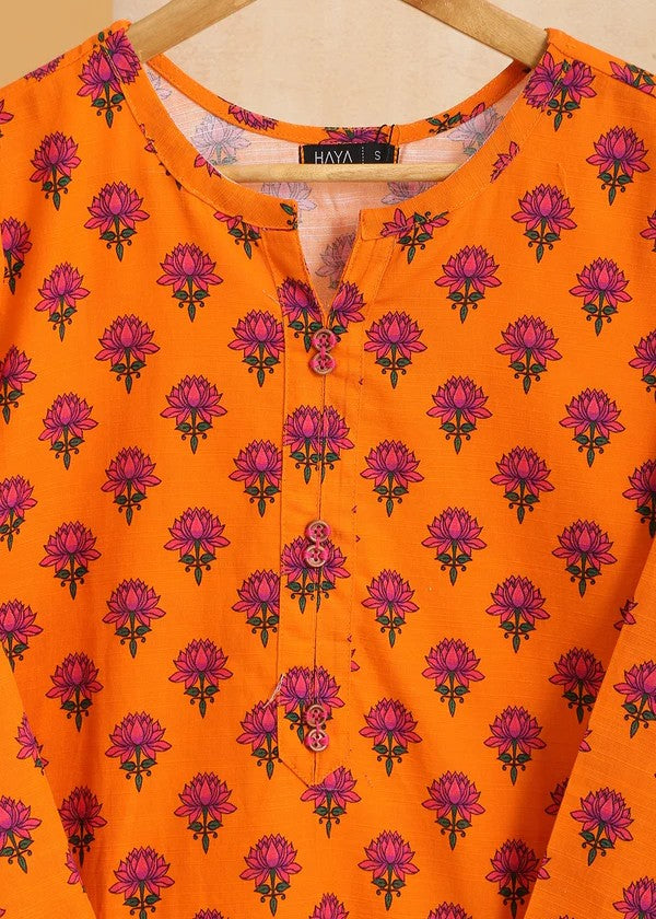 Haya Printed Suit Orange SW24 318 Women 2pcs