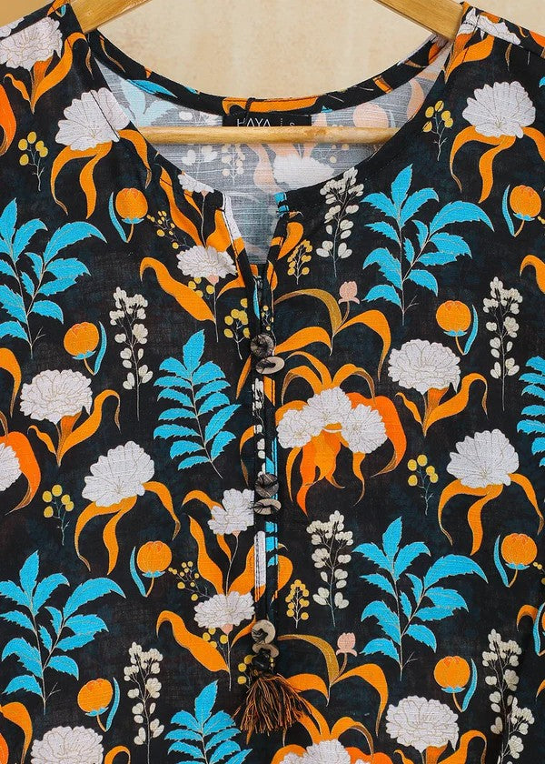 Haya Printed Suit Black SW24 324 Women 2pcs