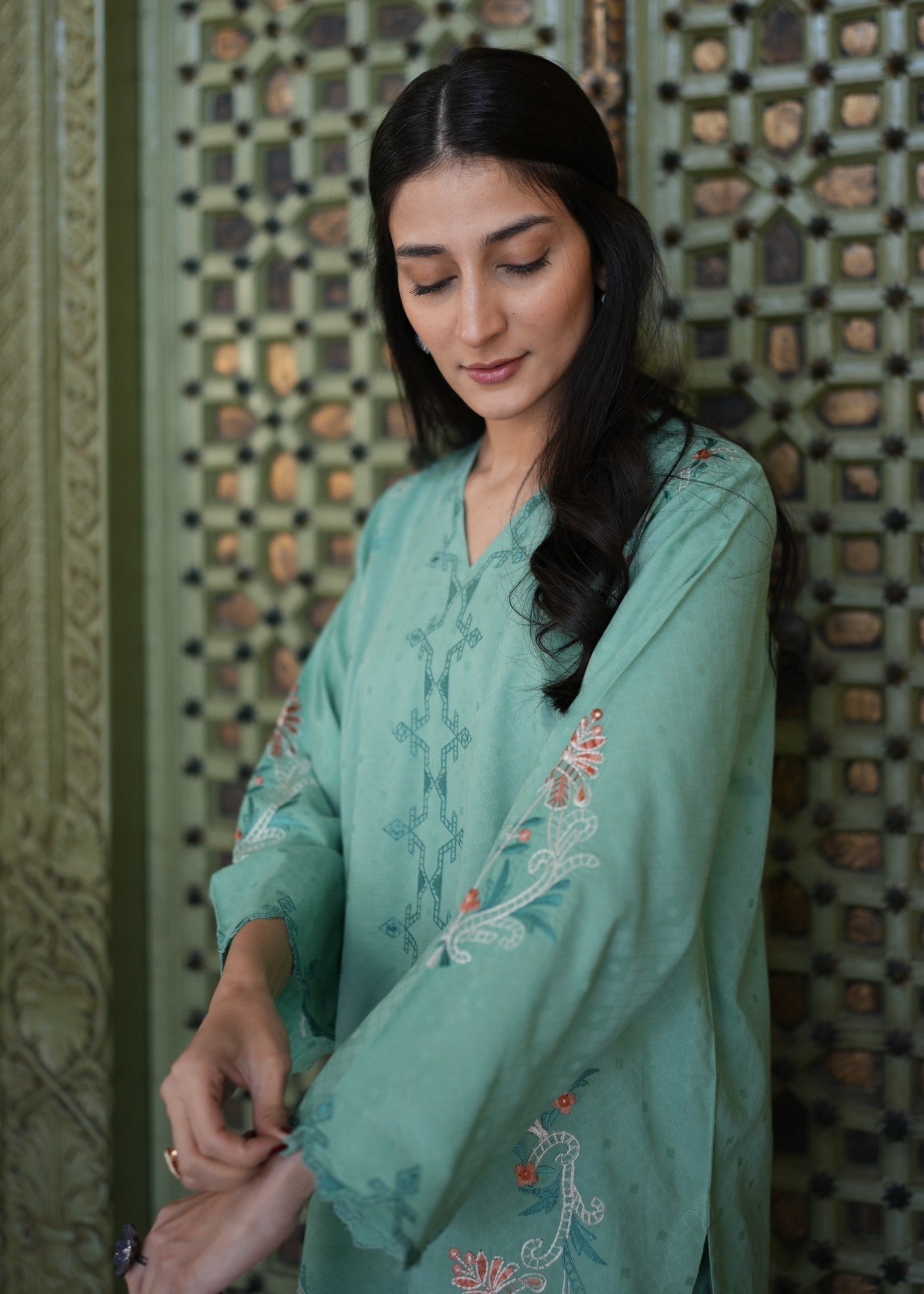 Sahar Teal Oasis Women 2pcs