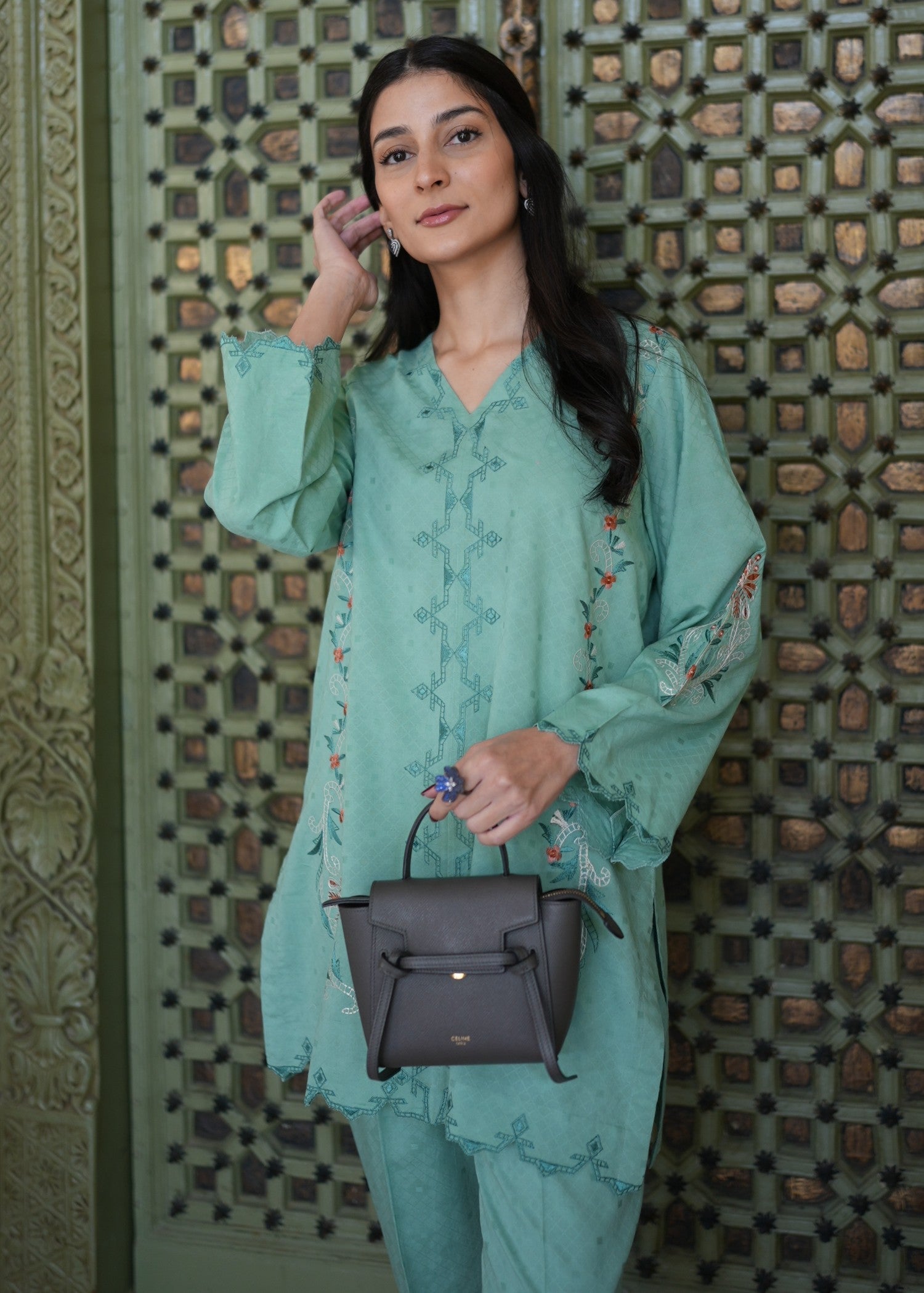 Sahar Teal Oasis Women 2pcs