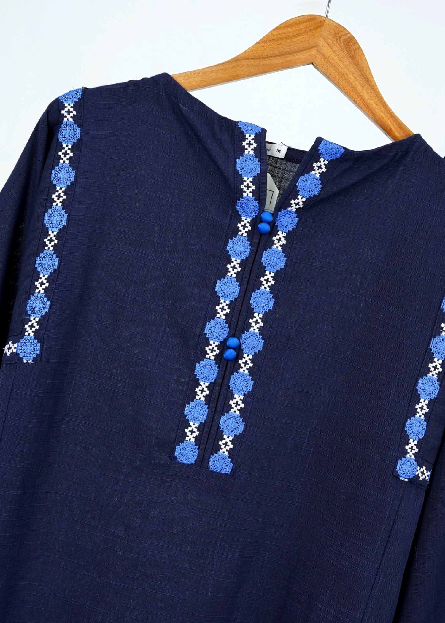 6teen blue embroidered Women 2pcs