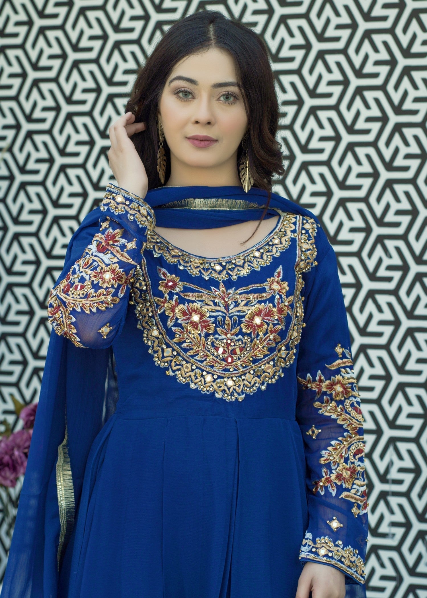 Miss & Mrs New color embroidery Women 3pcs