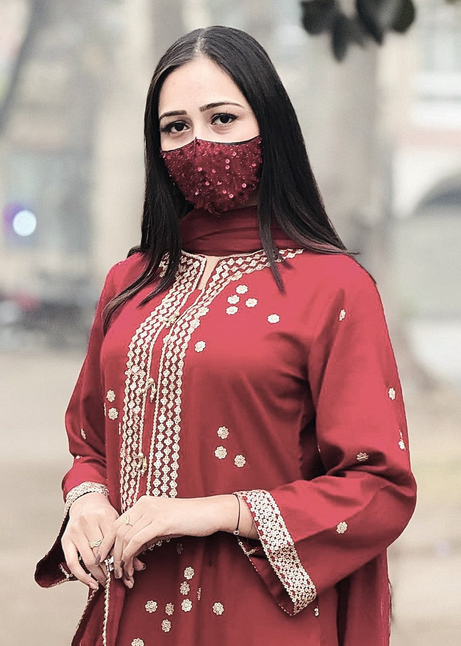 Tawakal Closet Maroon Luxe Women 2pcs