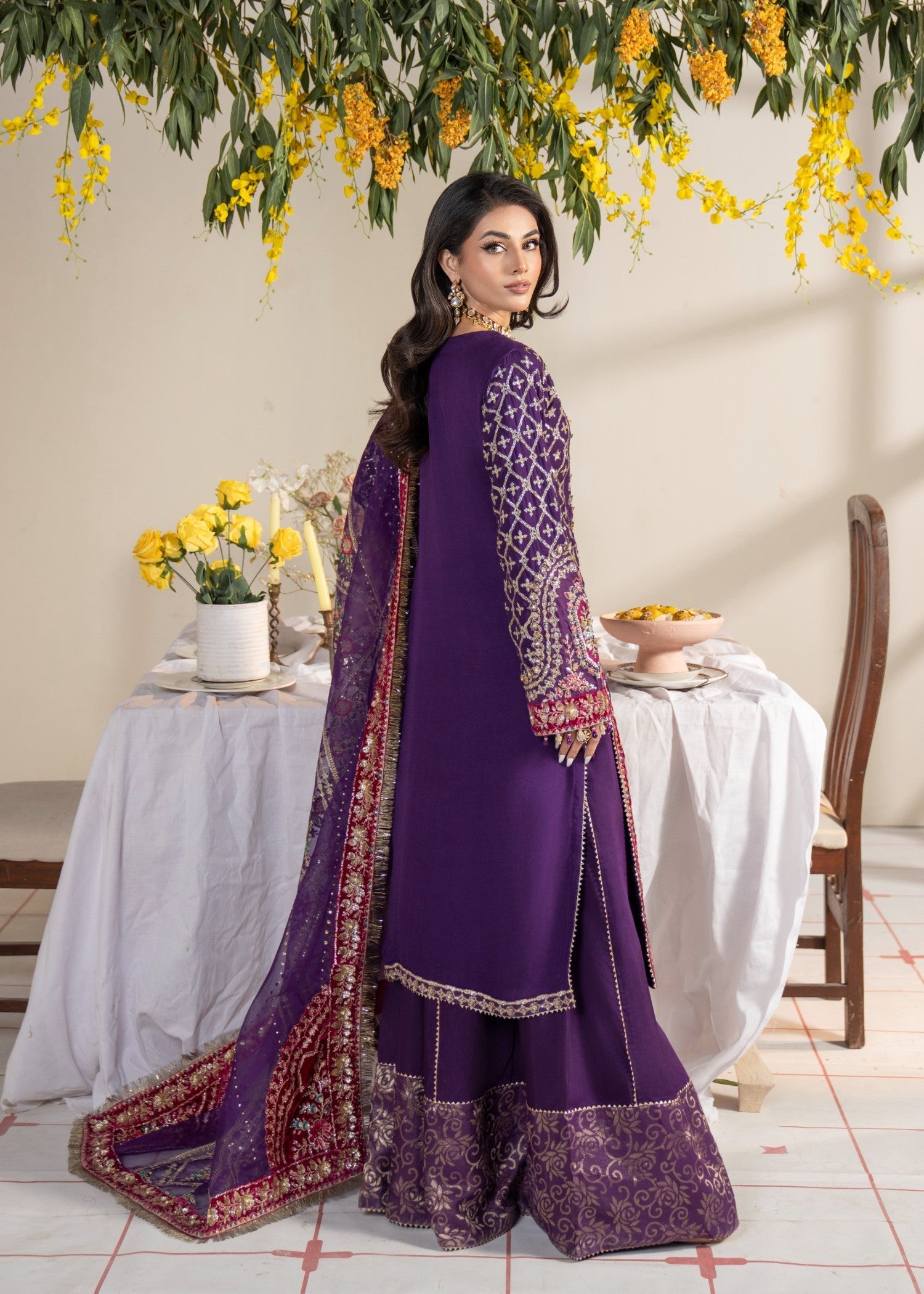 Sajni Fashion 3417 Purple Women 3pcs