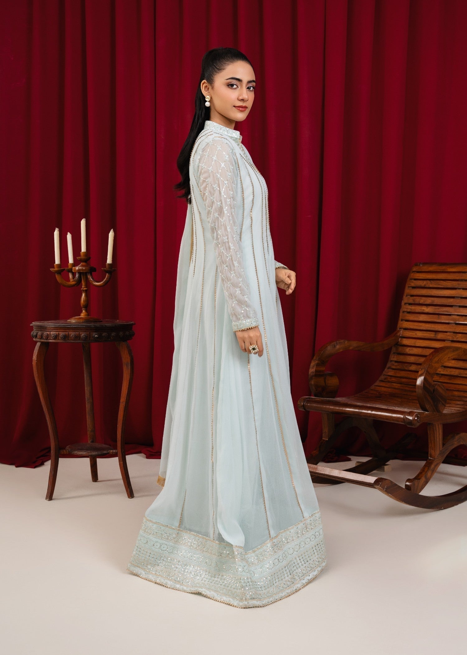 Manahils MAXI 106 ICE BLUE Women 3pcs