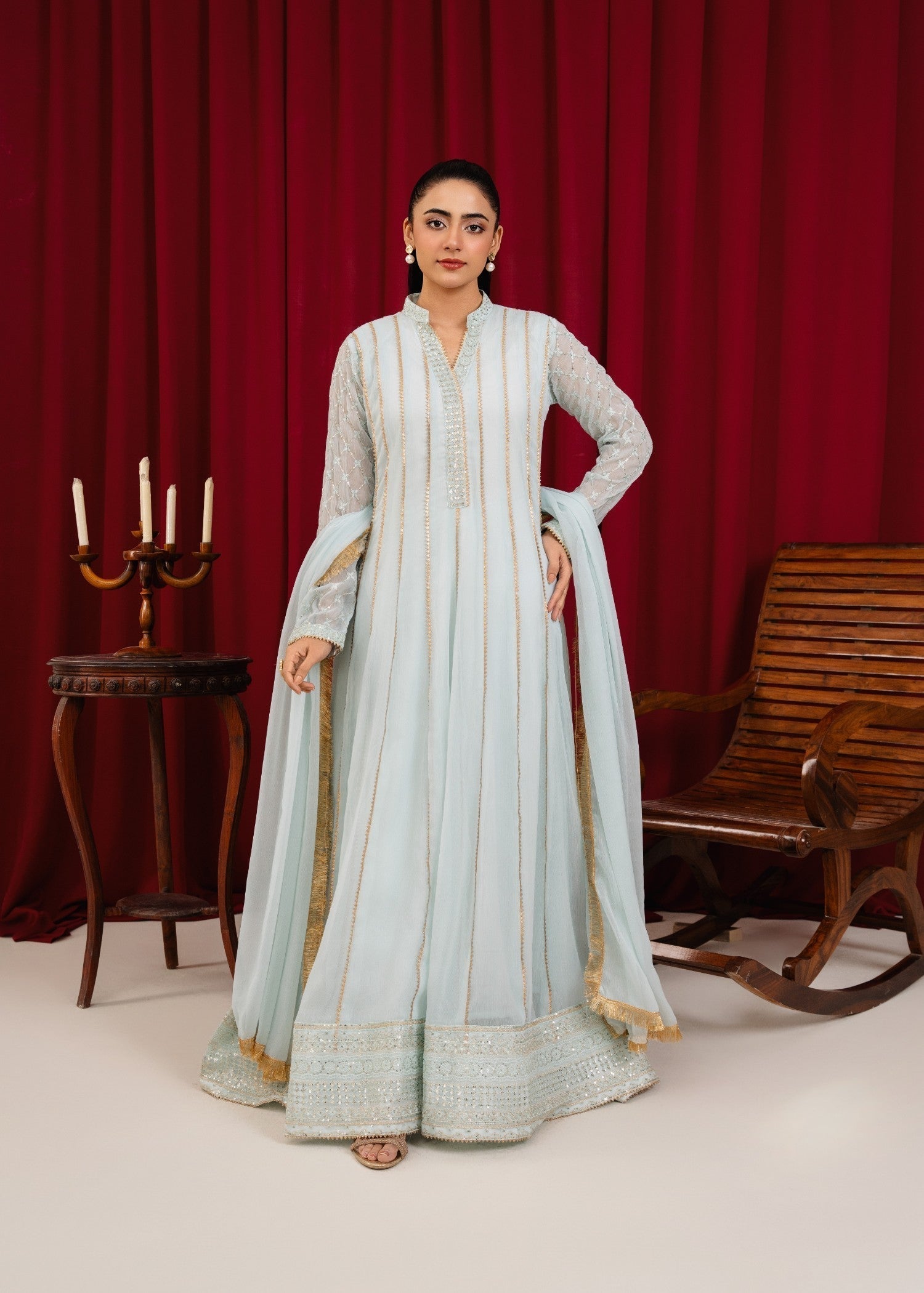 Manahils MAXI 106 ICE BLUE Women 3pcs