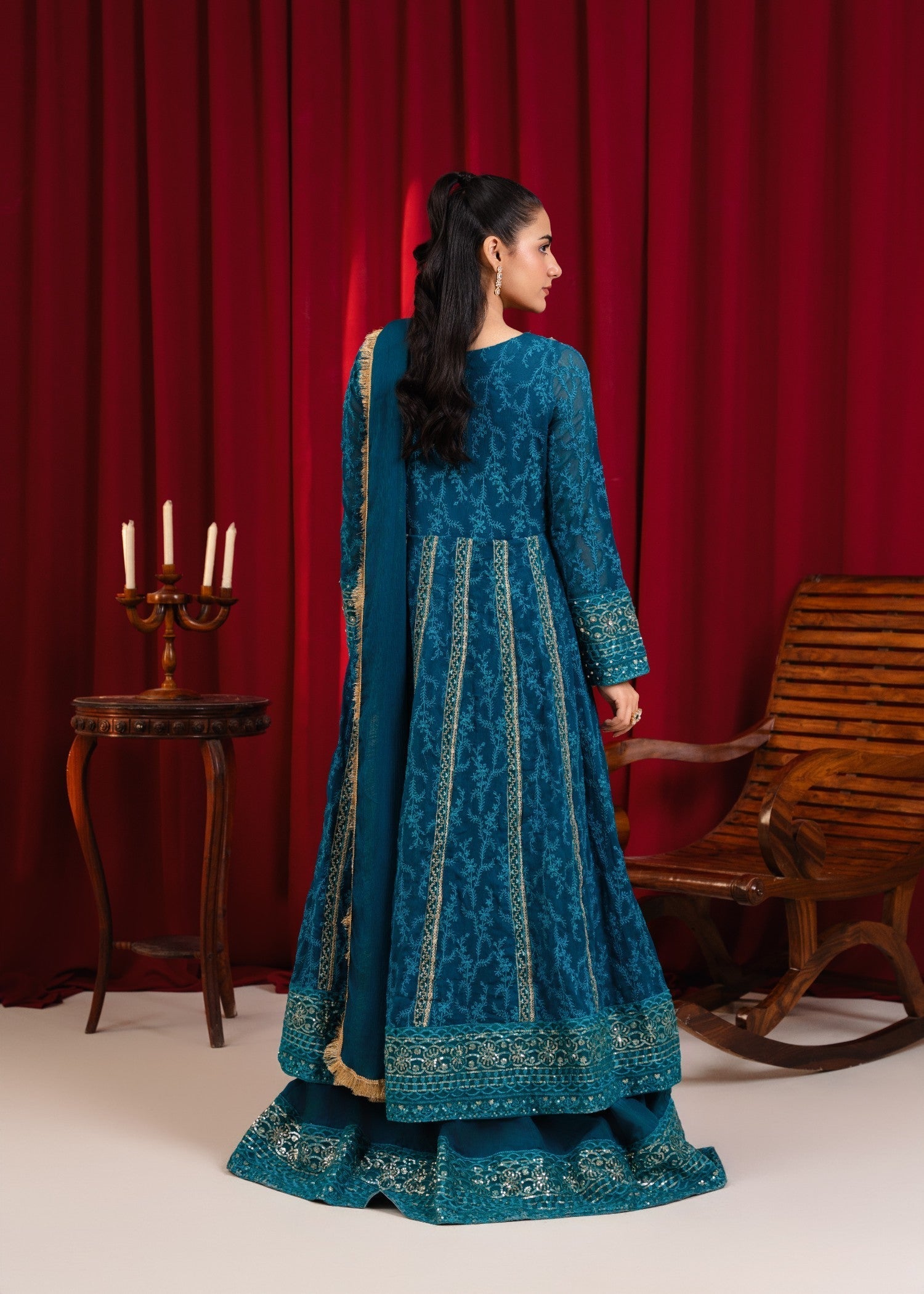 Manahils B 007 TEAL Women 3pcs