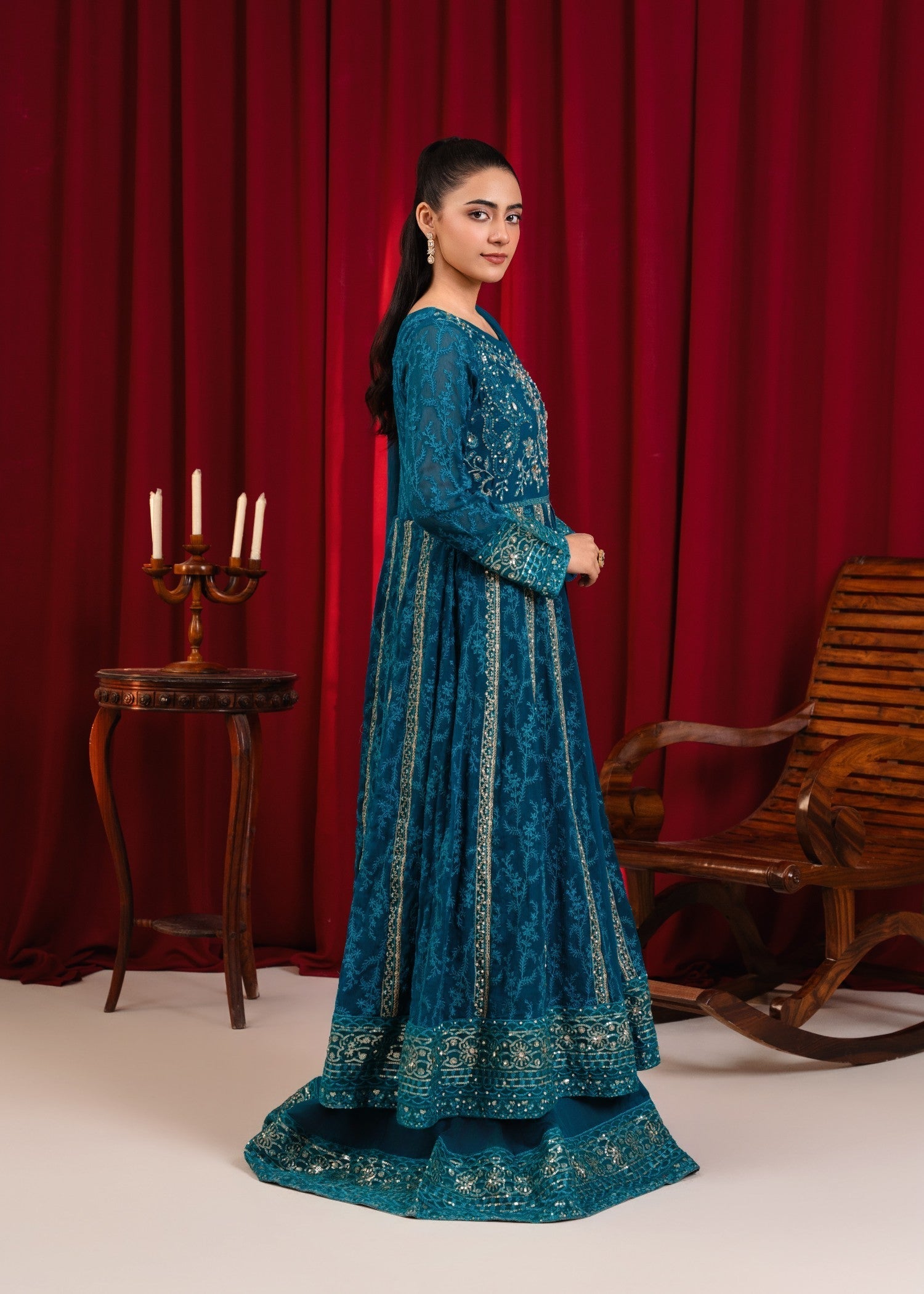 Manahils B 007 TEAL Women 3pcs