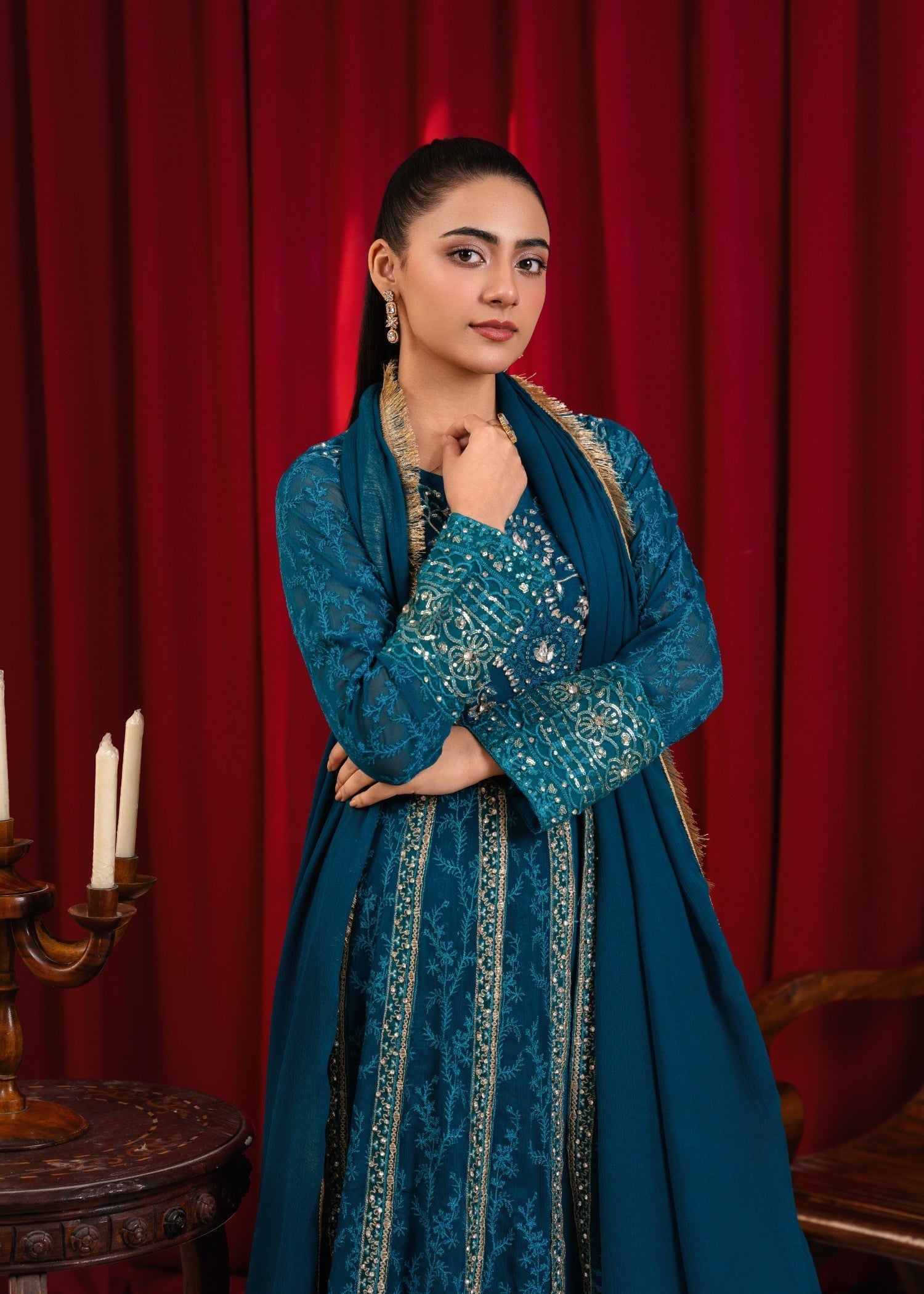 Manahils B 007 TEAL Women 3pcs